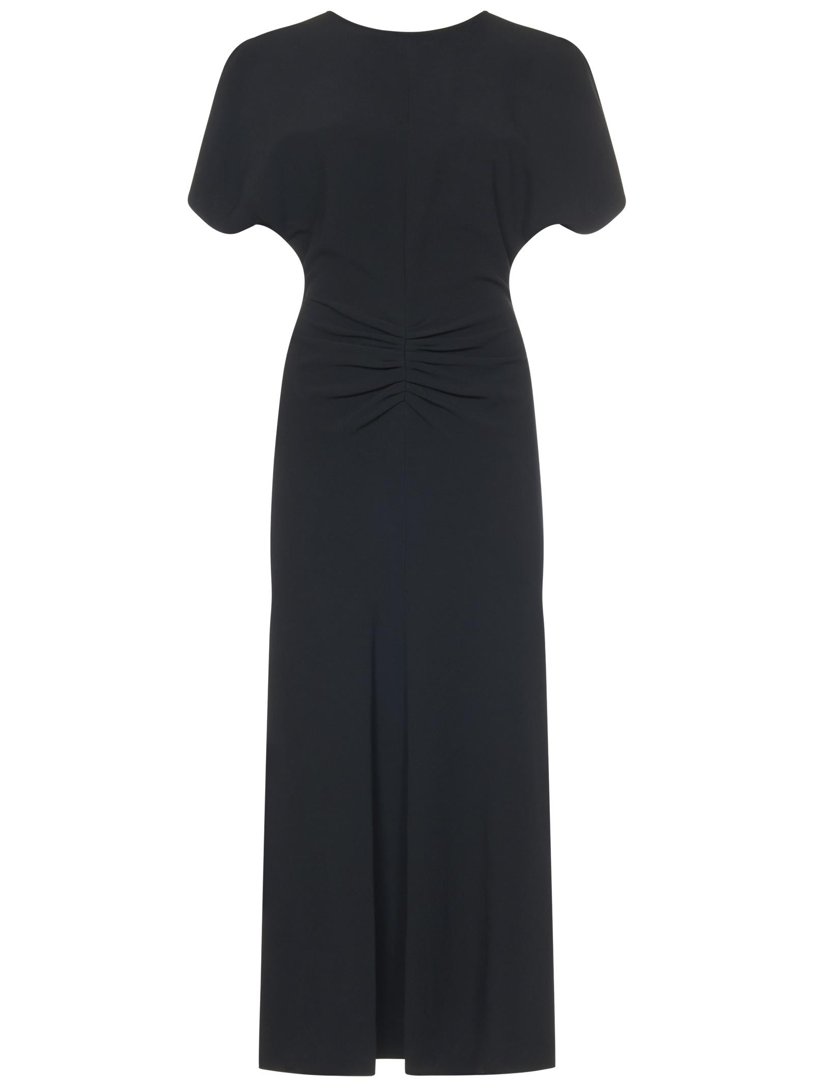 Victoria Beckham Abito Midi Gathered Waist Victoria Beckham