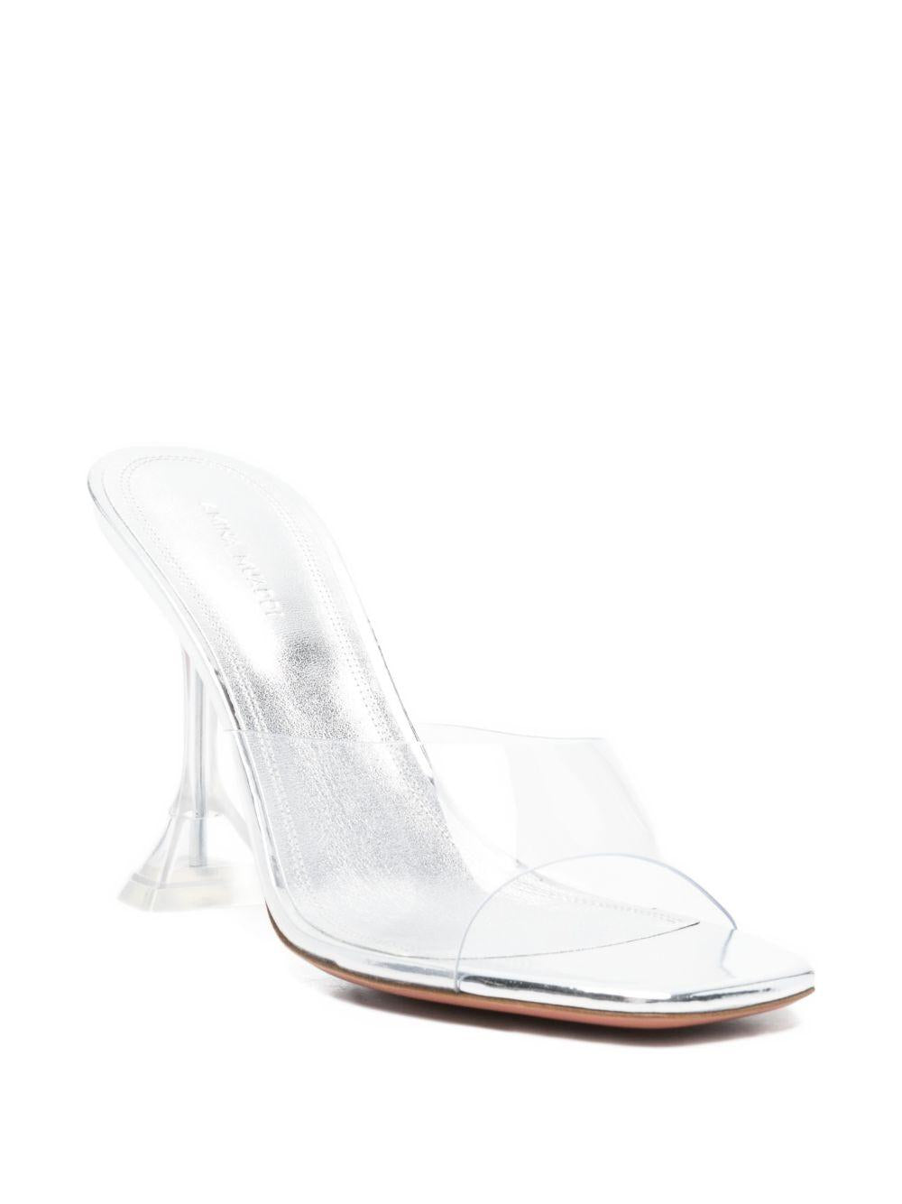 Amina Muaddi Sandali Lupita Glass Slipper 95 Amina Muaddi, view 2
