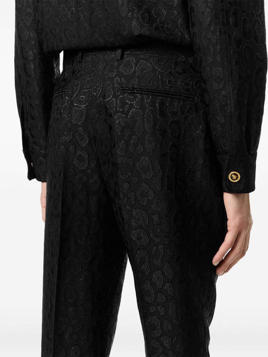 Versace Pantaloni jacquard Leopard Versace, view 3
