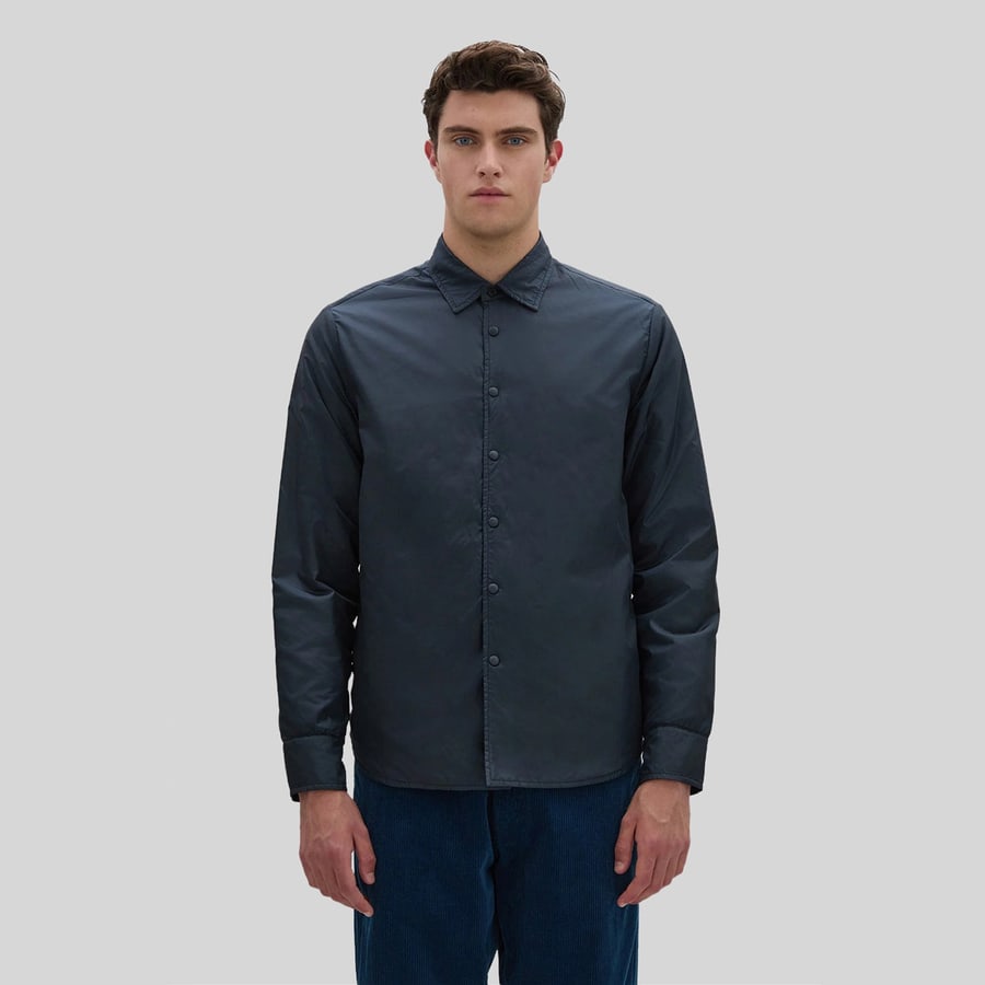 aspesi Aspesi Camicia Nylon Re-shirt Blu Uomo, view 6