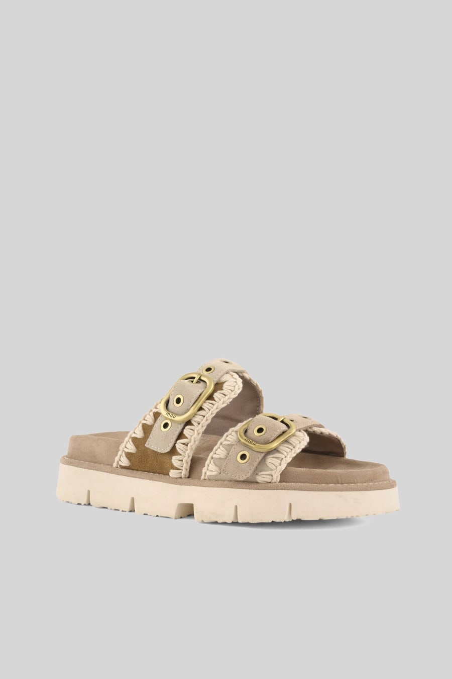 mou Mou Sandalo Bio Front Cut Beige Donna, view 2