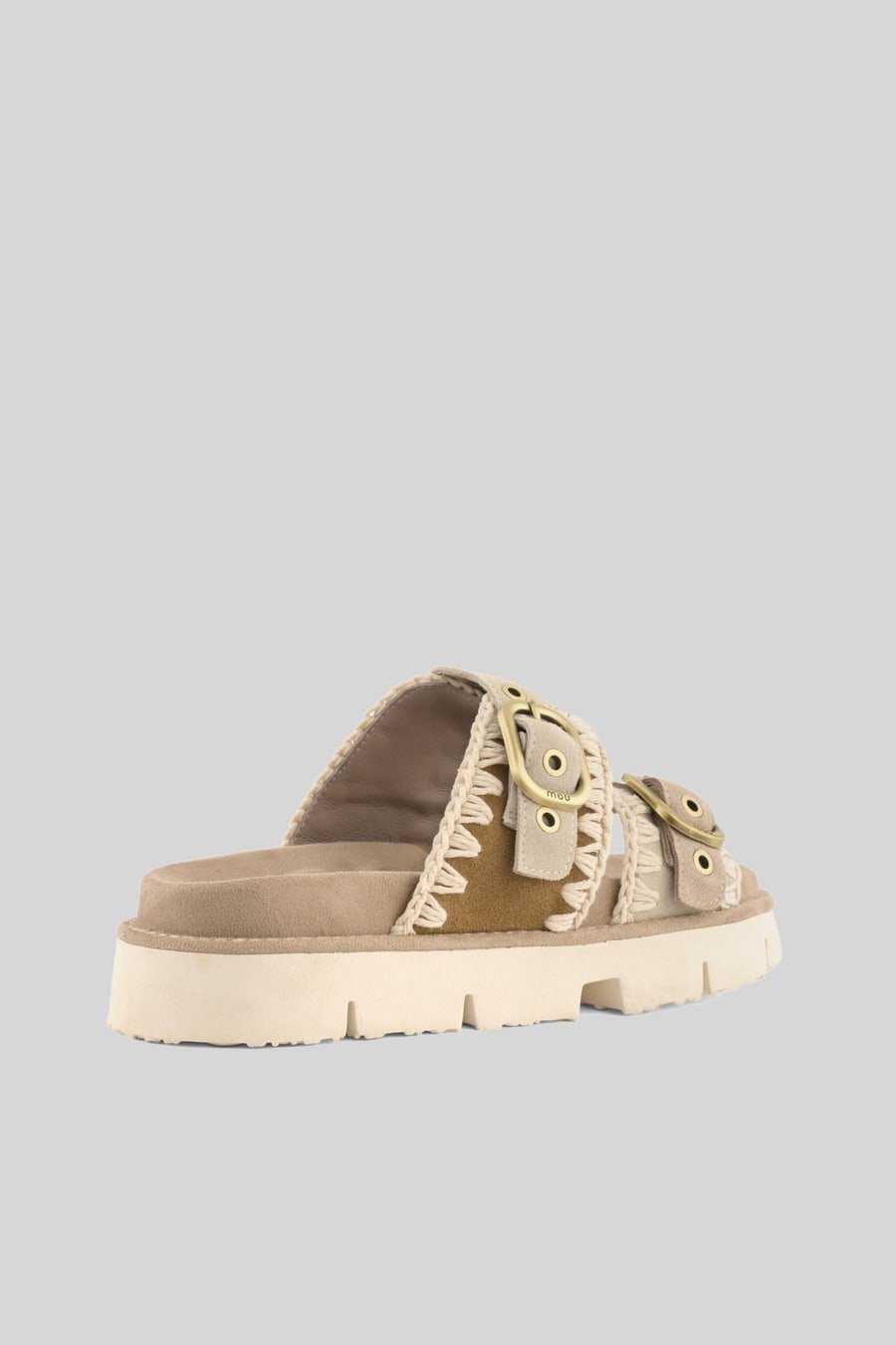 mou Mou Sandalo Bio Front Cut Beige Donna, view 3