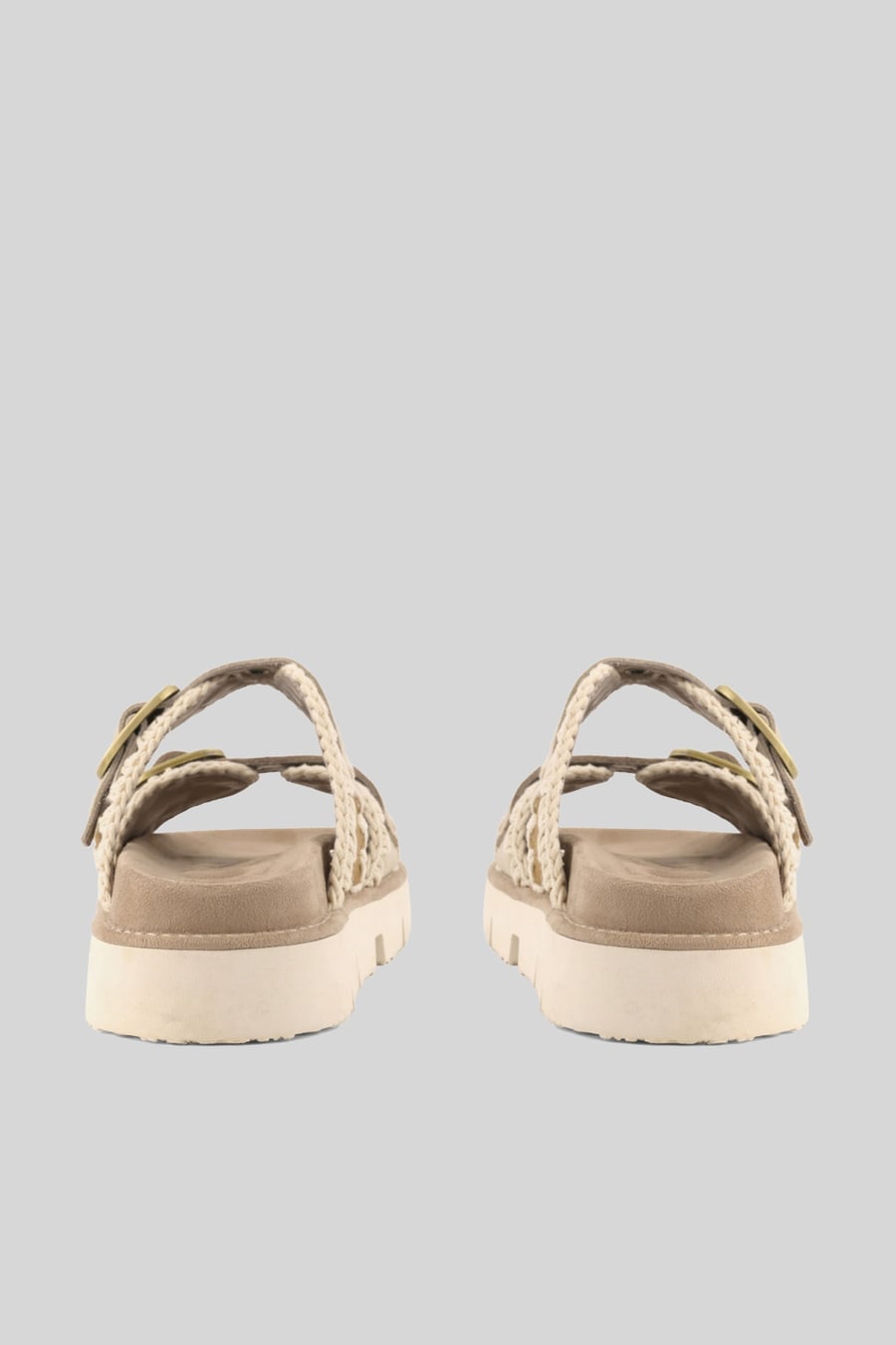 mou Mou Sandalo Bio Front Cut Beige Donna, view 4
