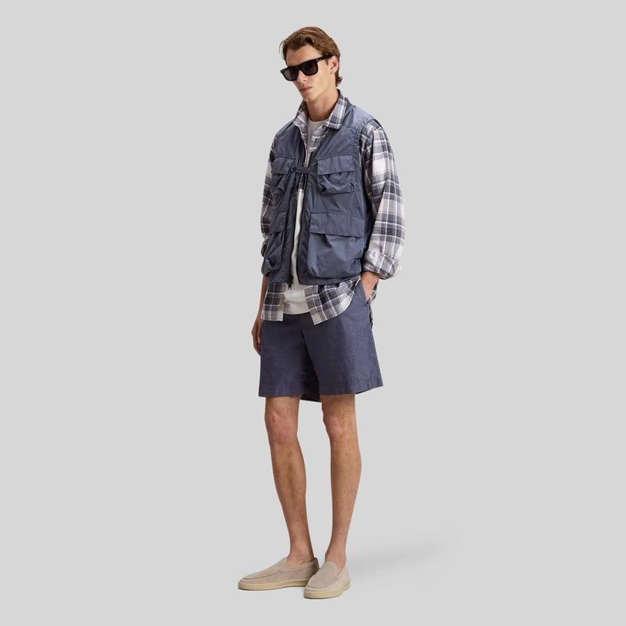 Woolrich Woolrich Bermuda Washed Indigo Uomo, view 5