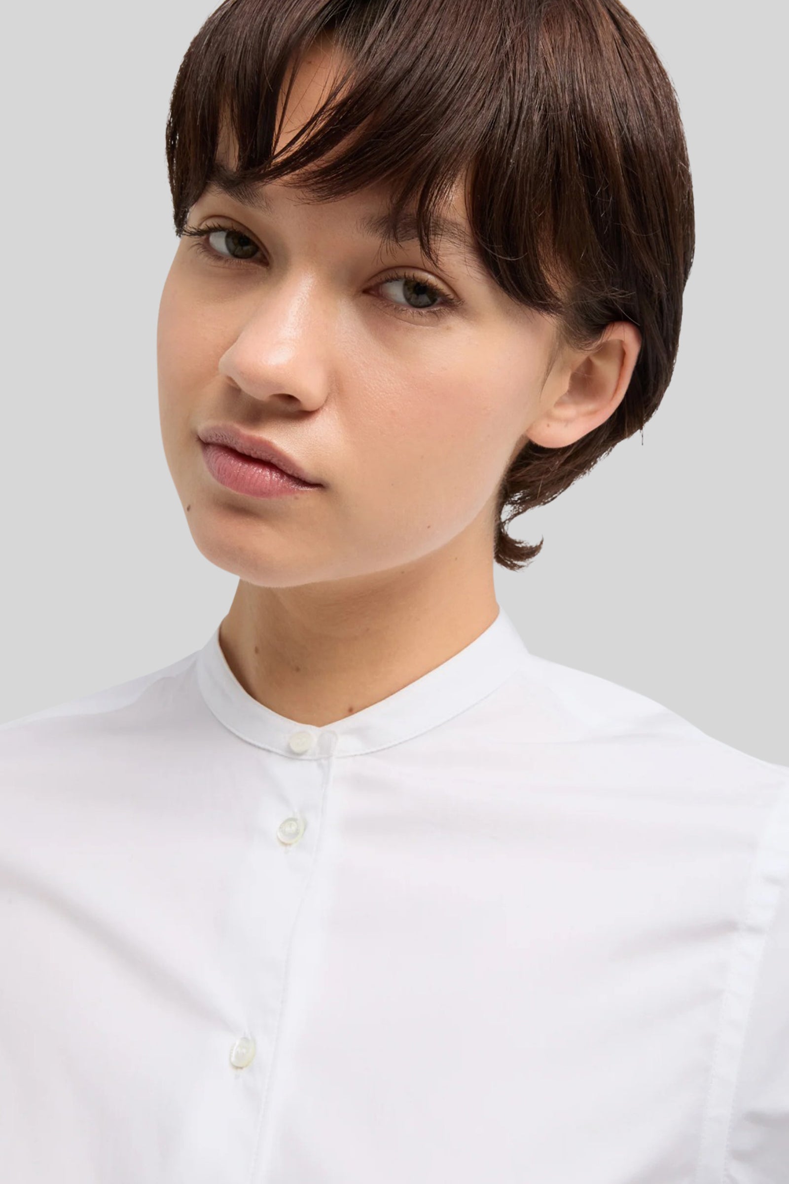 aspesi Aspesi Camicia In Popeline Di Cotone Bianco Donna