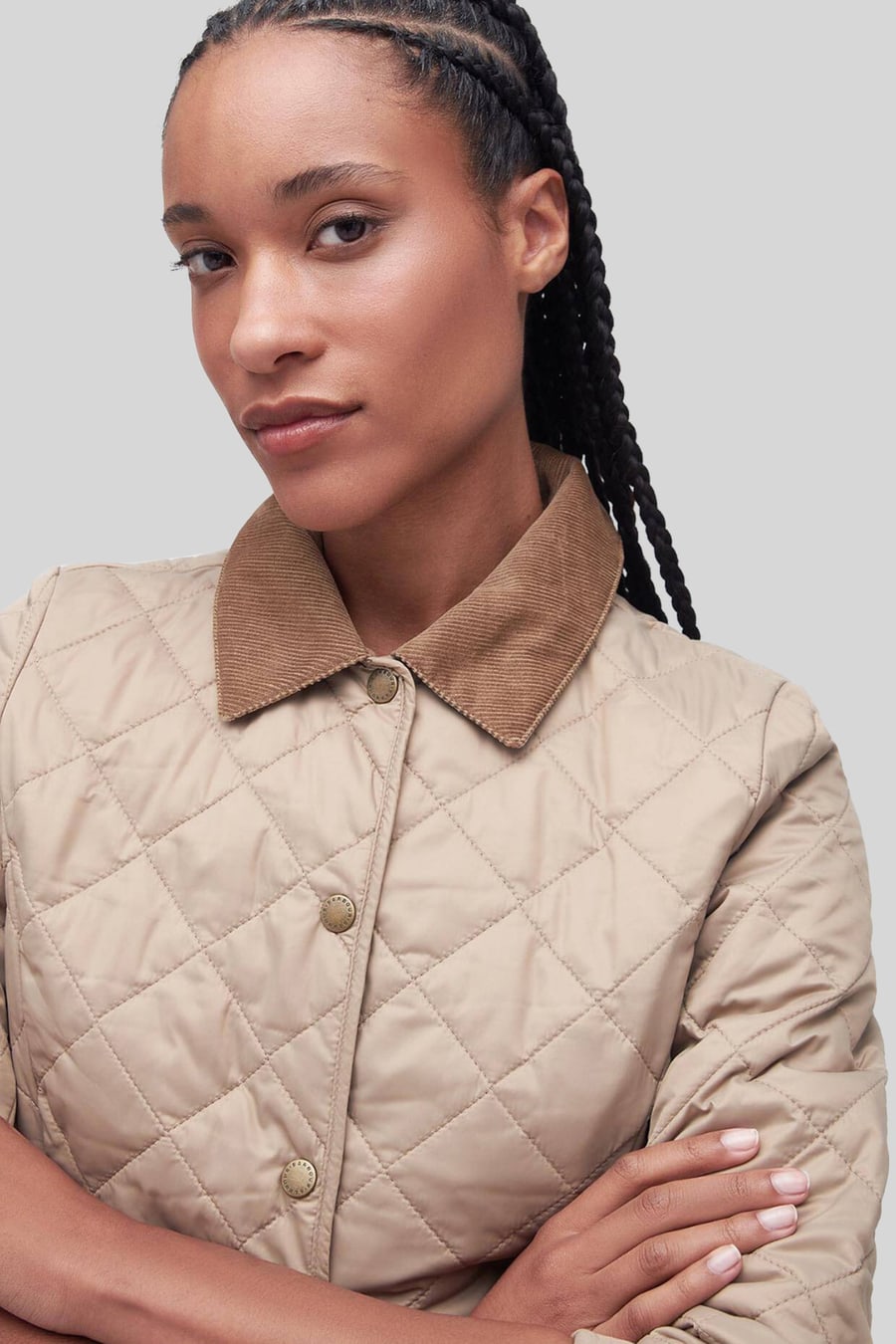 barbour Barbour Deveron Quilt Beige Donna, view 5