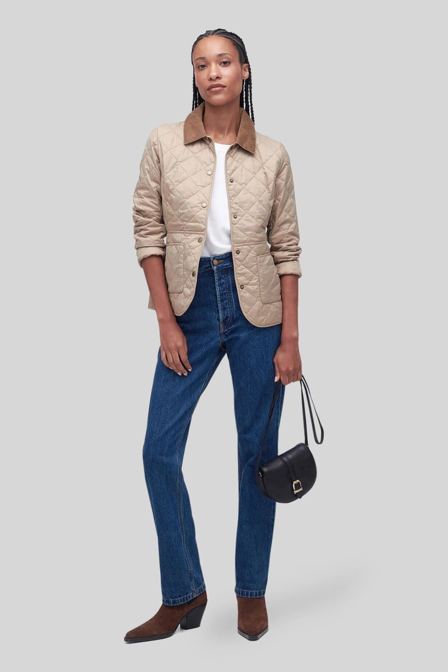 barbour Barbour Deveron Quilt Beige Donna, view 6