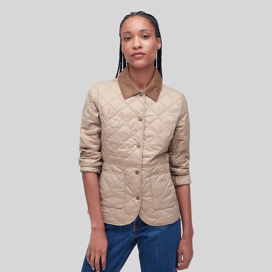 barbour Barbour Deveron Quilt Beige Donna, view 7