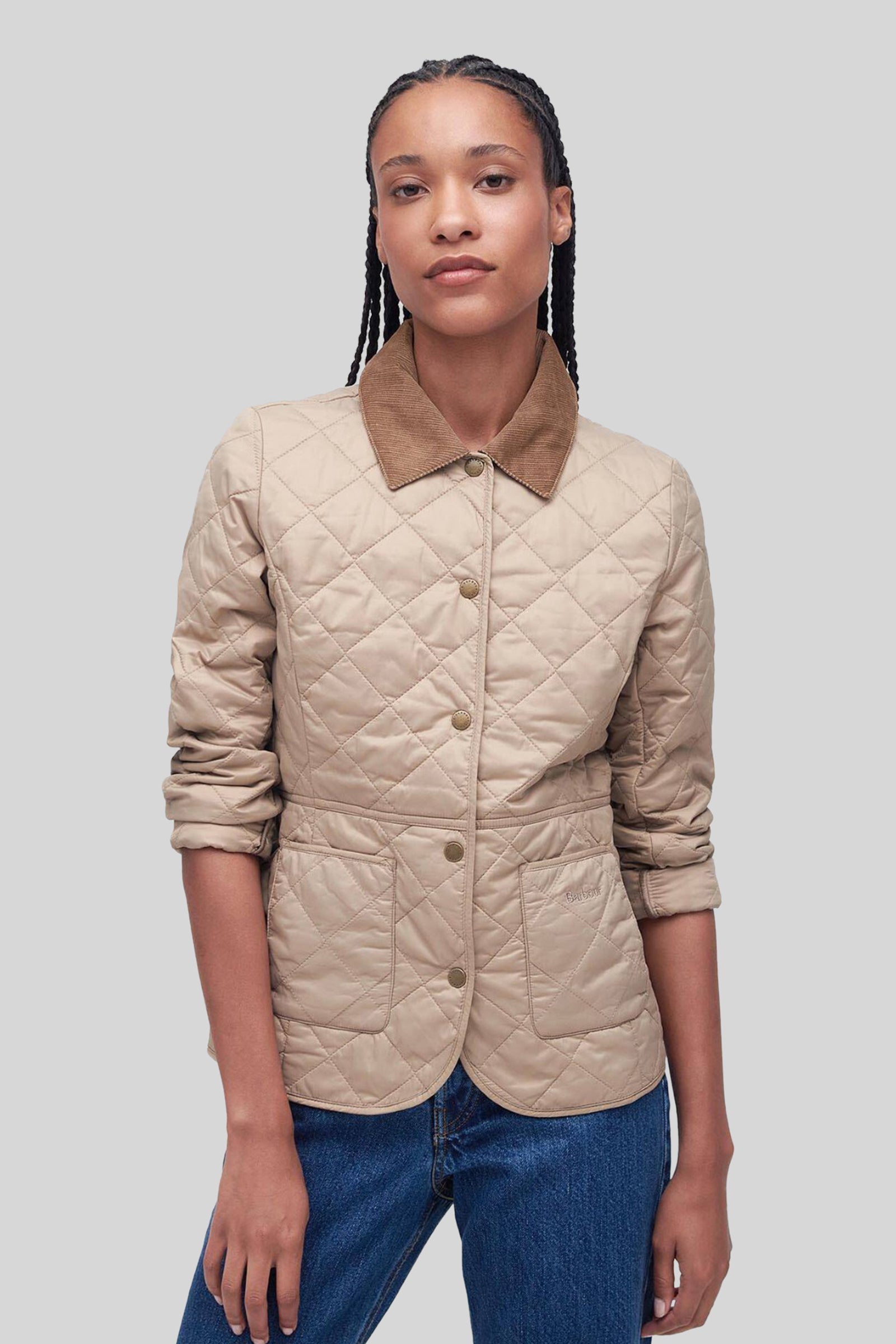barbour Barbour Deveron Quilt Beige Donna