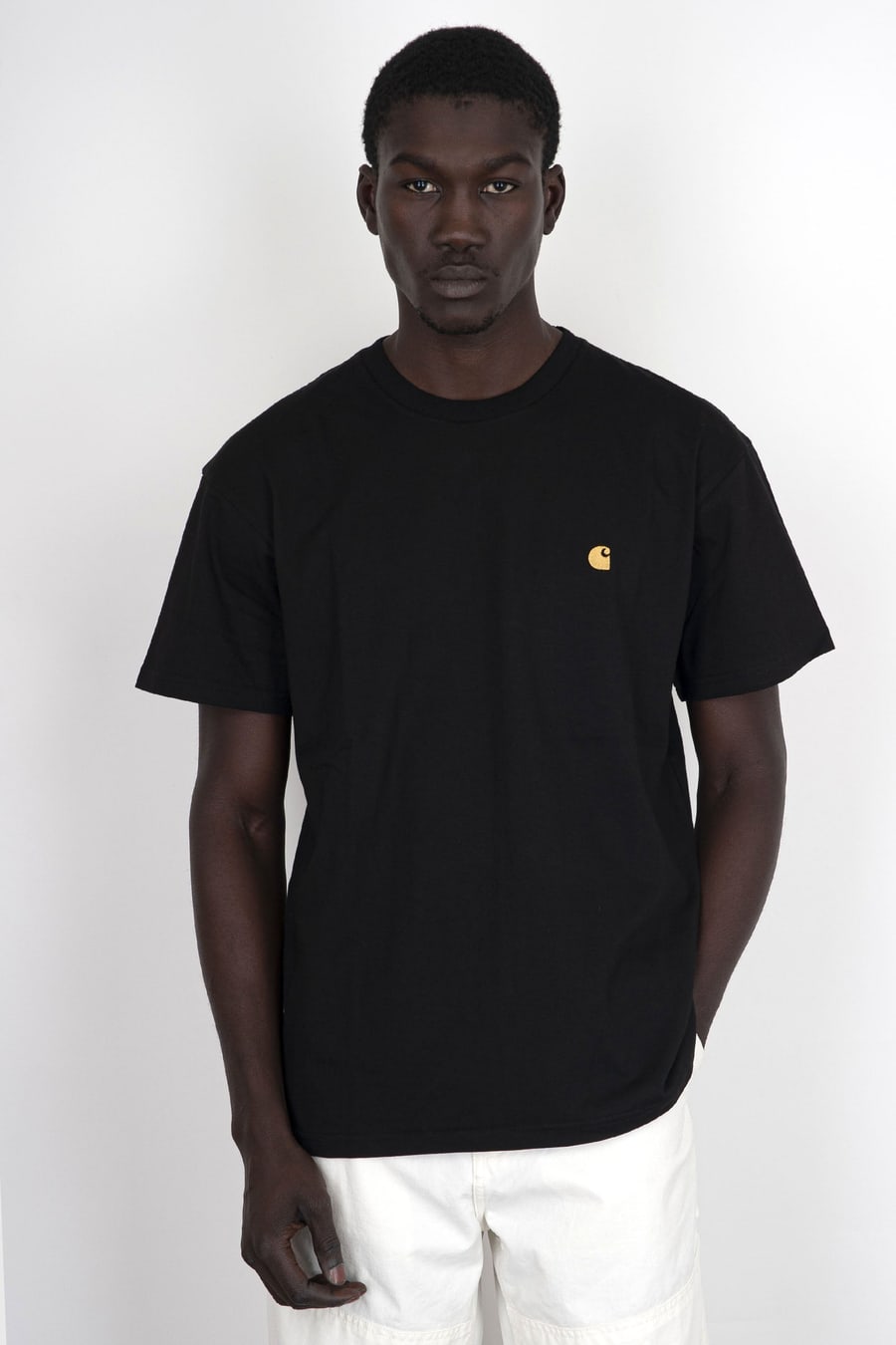Carhartt WIP Carhartt Wip T-shirt S/s Chase Nero Uomo, view 2