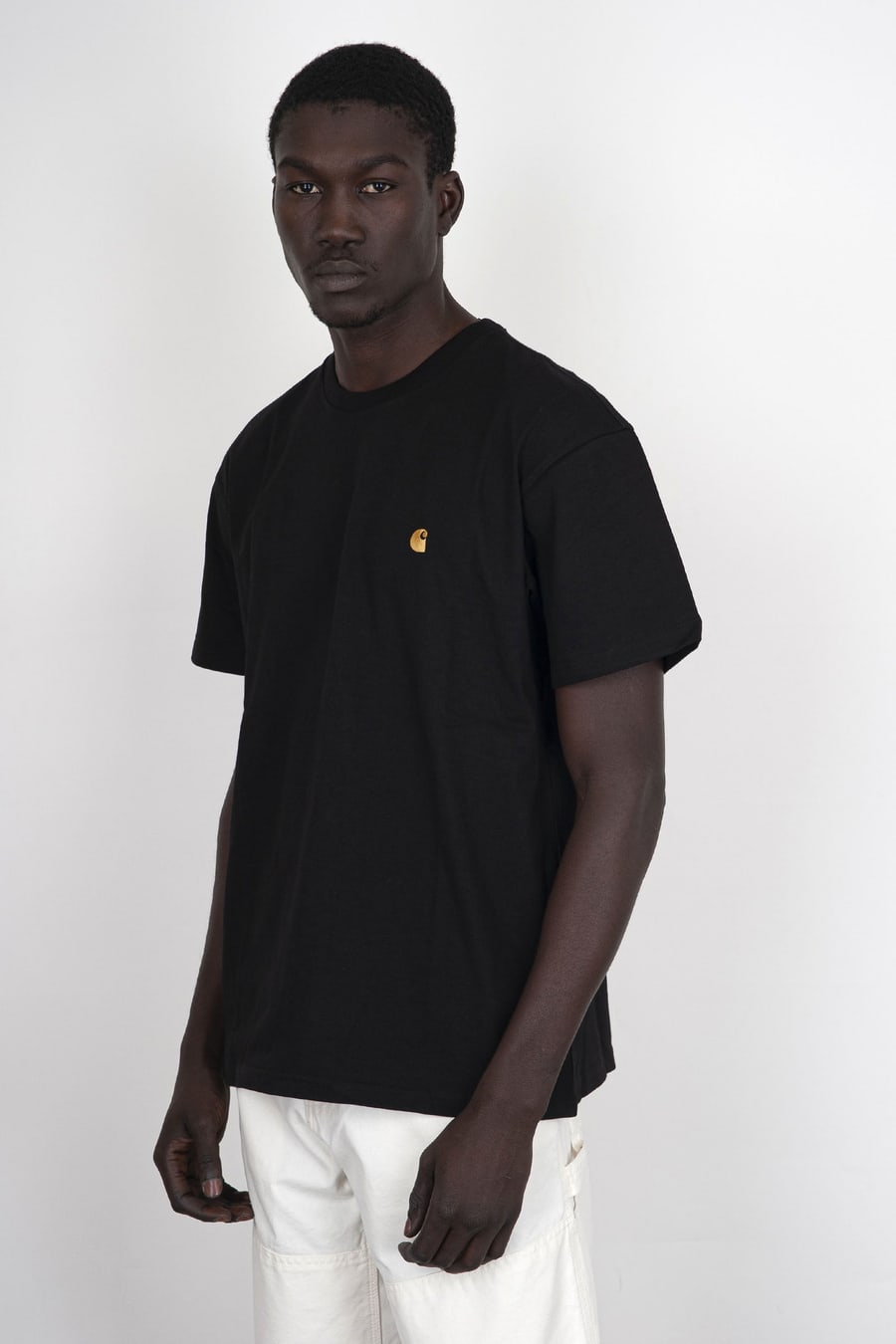 Carhartt WIP Carhartt Wip T-shirt S/s Chase Nero Uomo, view 4