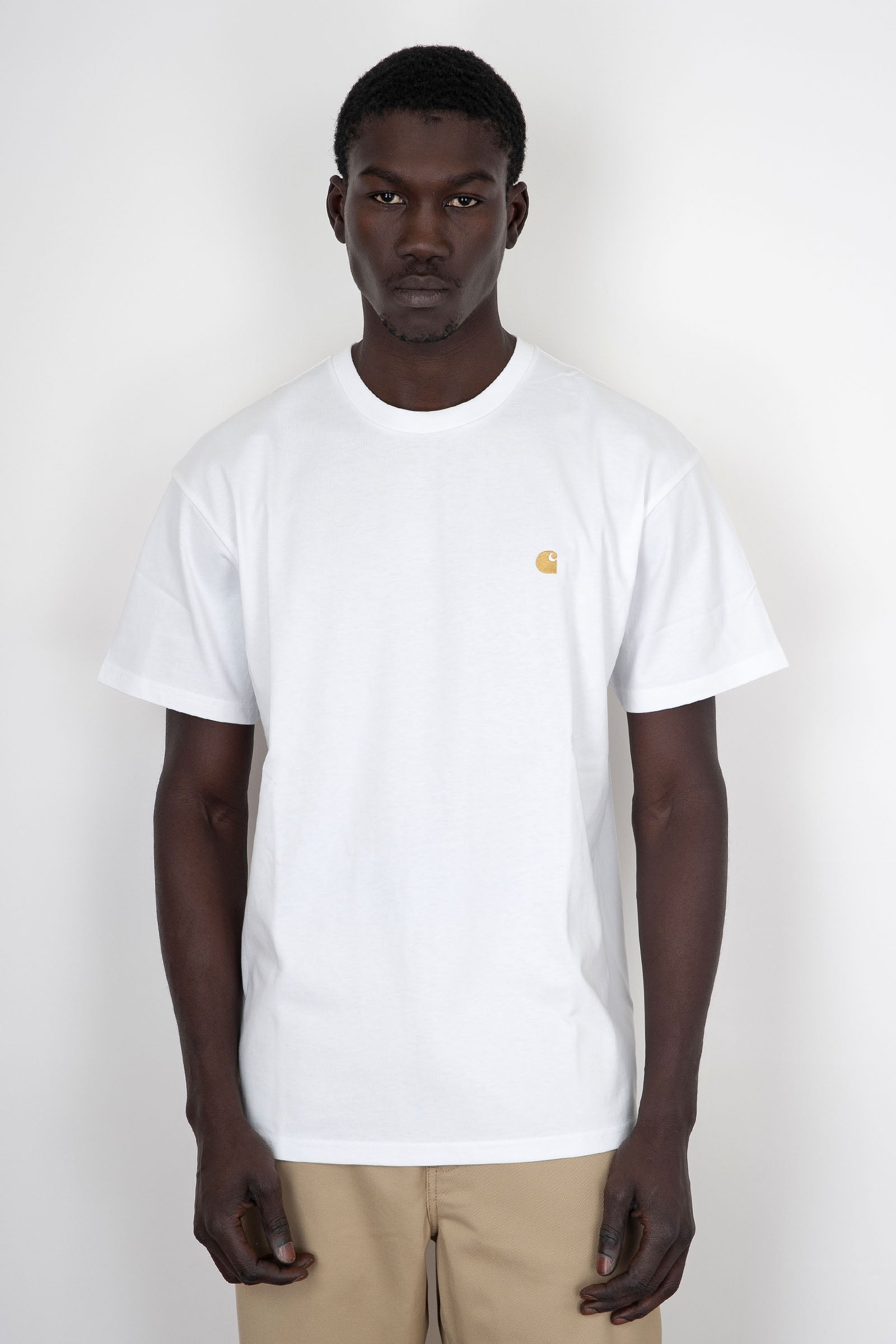Carhartt WIP Carhartt Wip T-shirt S/s Chase Bianco Uomo