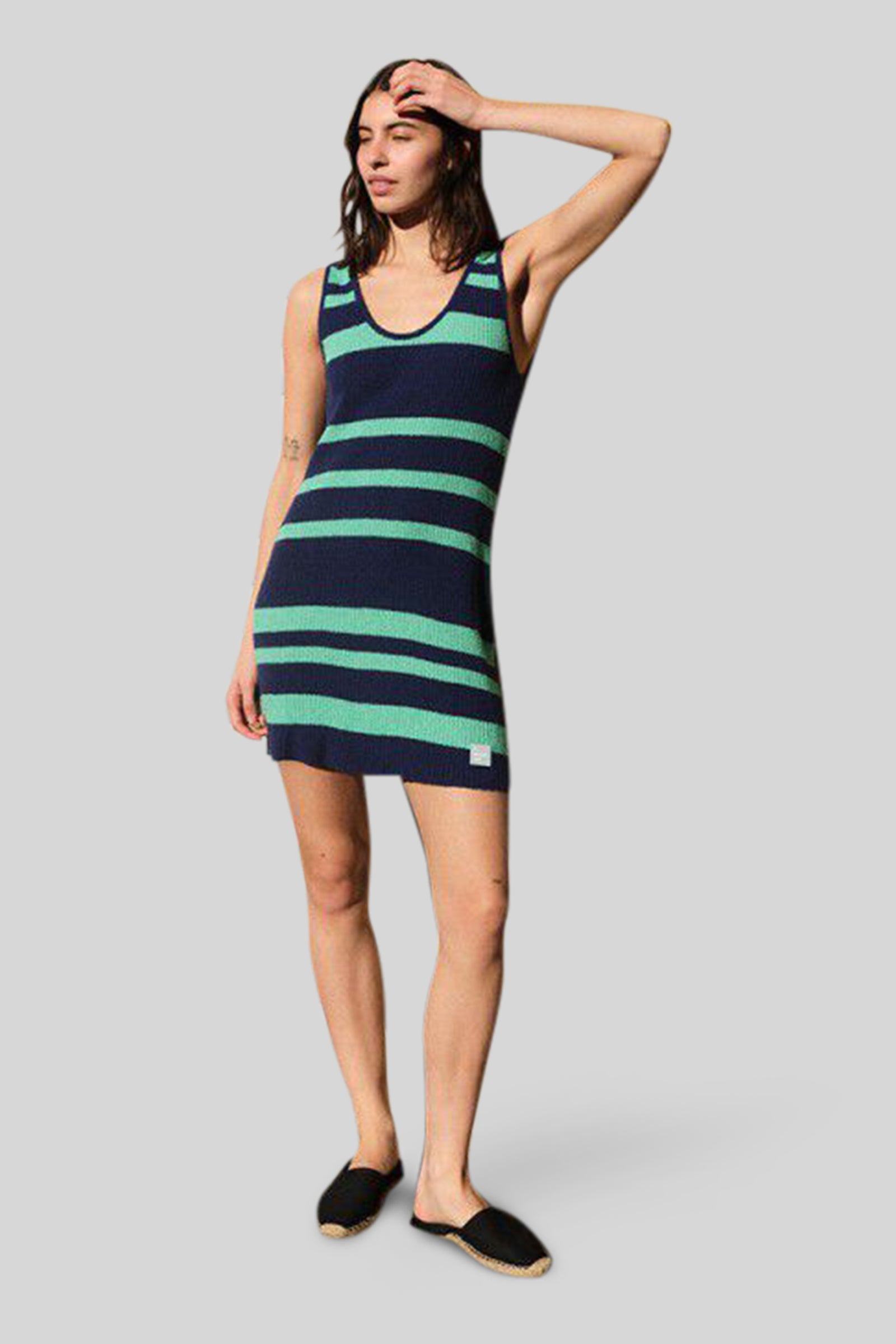 american vintage American Vintage Abito Nagoo Blu/verde Donna