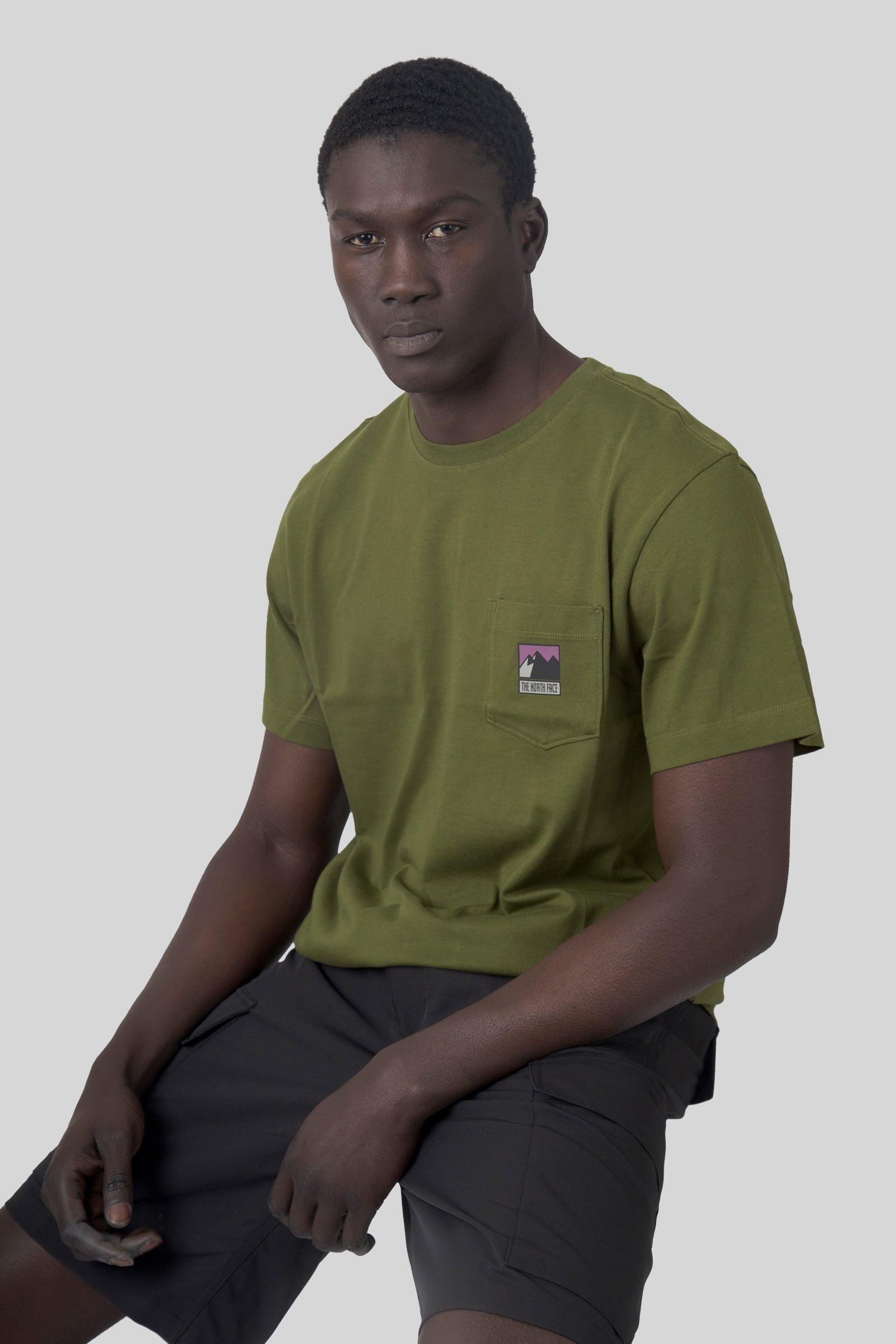 The North Face The North Face T-shirt Mountain Logo Relaxed Verde Uomo