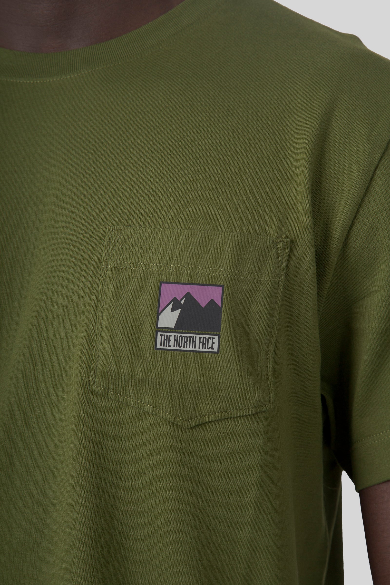 The North Face The North Face T-shirt Mountain Logo Relaxed Verde Uomo, view 2