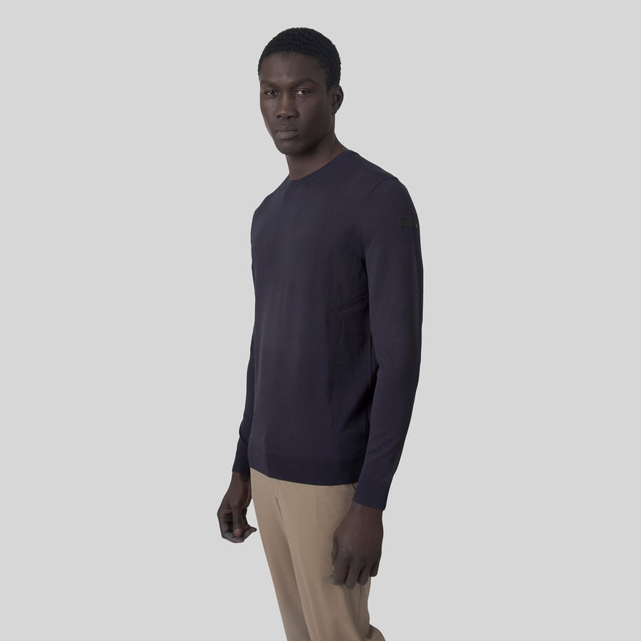 rrd Rrd Maxell Round Knit Blu Uomo, view 8