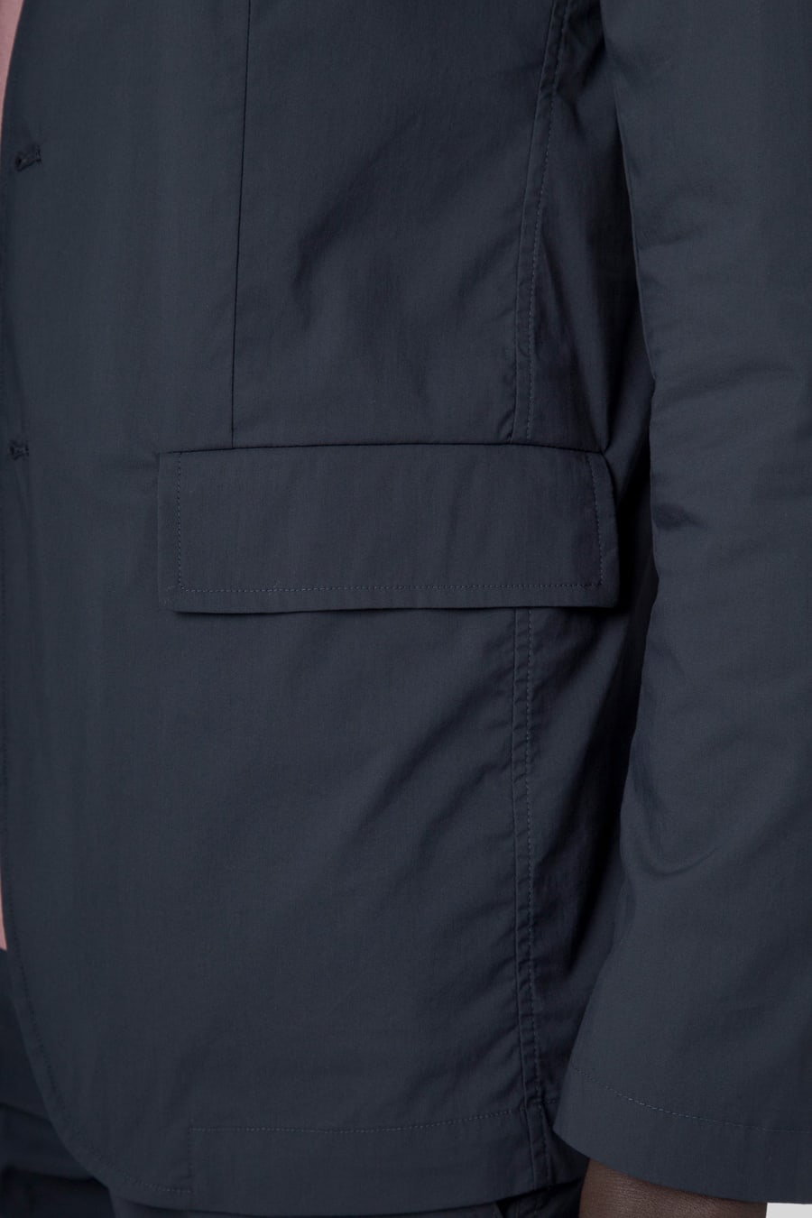 aspesi Aspesi Blazer Kuki Light In Popeline Comfort Blu Uomo, view 6