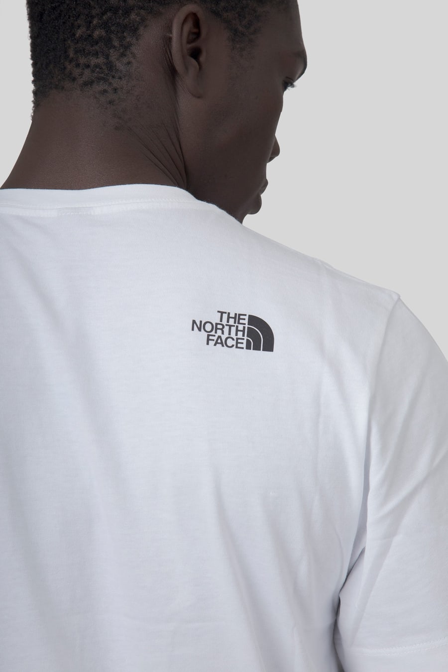 The North Face The North Face T-shirt Mountain Logo Relaxed Bianco Uomo, view 2