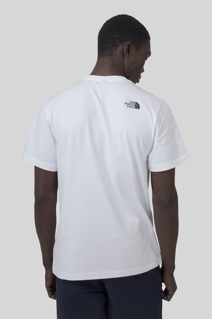 The North Face The North Face T-shirt Mountain Logo Relaxed Bianco Uomo, view 5