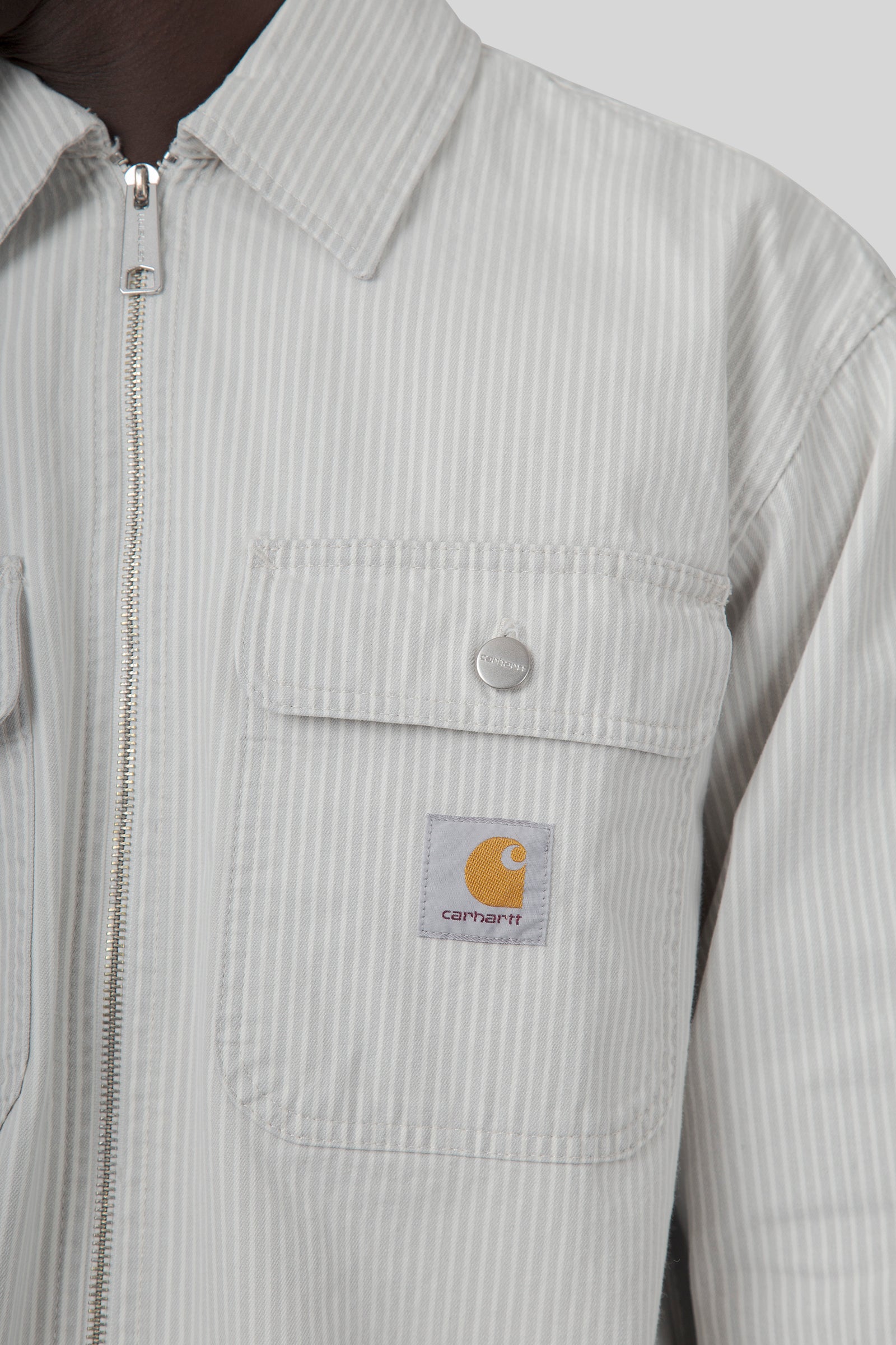 Carhartt WIP Carhartt Wip Mercer Shirt Jac Bianco/grigio Uomo, view 2