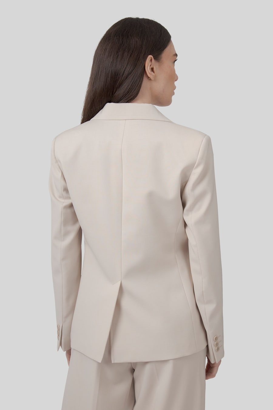 Weekend Max Mara Max Mara Weekend Blazer In Lana Stretch Lamine Avorio Donna, view 4