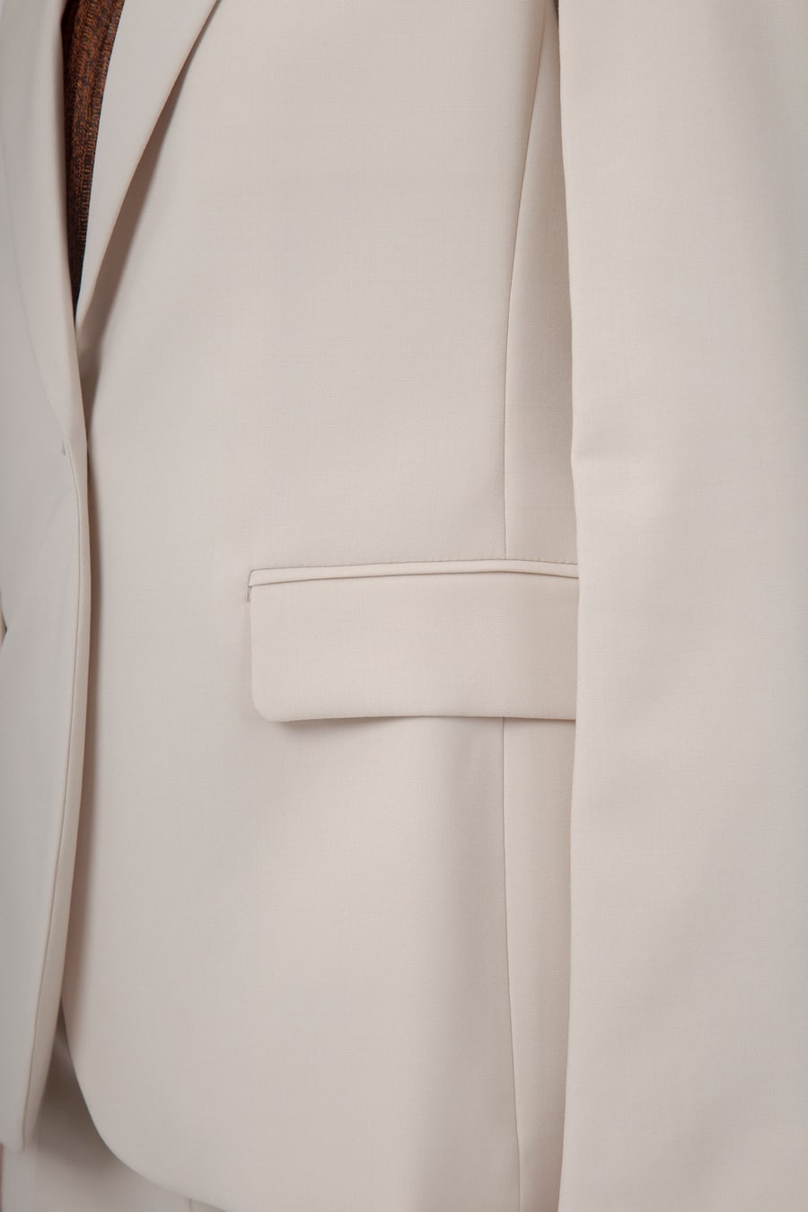 Weekend Max Mara Max Mara Weekend Blazer In Lana Stretch Lamine Avorio Donna, view 6