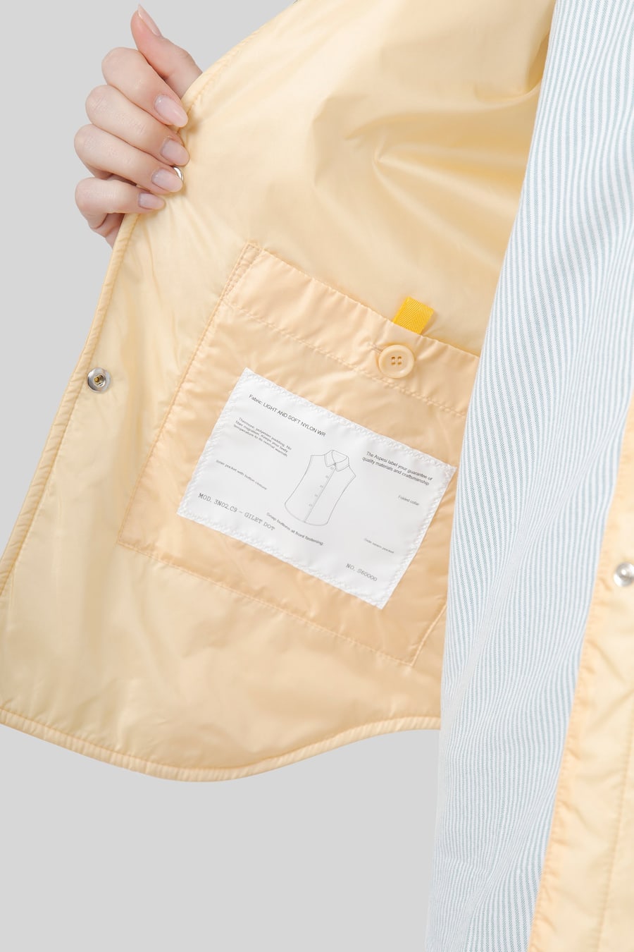 aspesi Aspesi Gilet Dot Giallo Donna, view 6