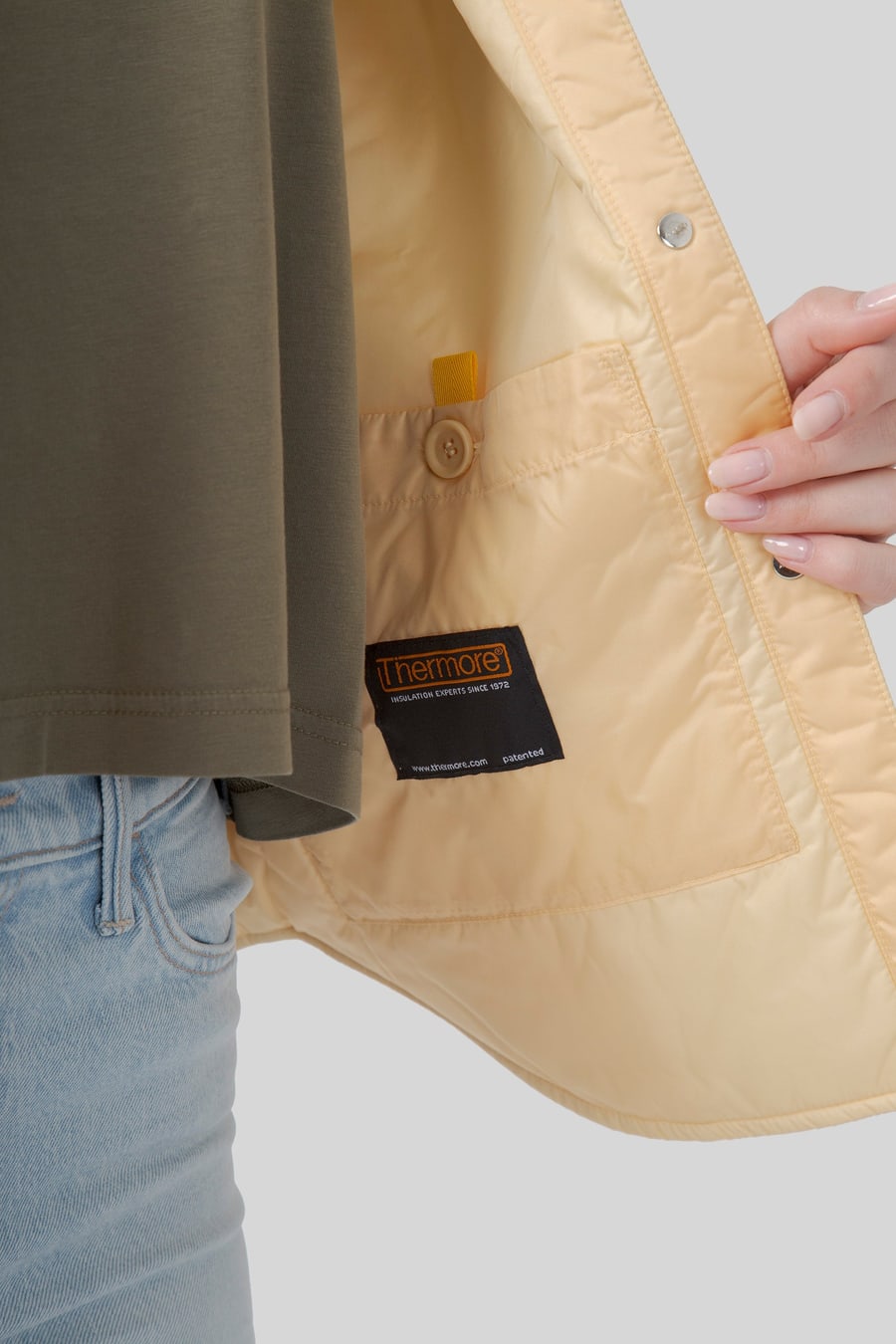 aspesi Aspesi Camicia Glue Giallo Donna, view 8