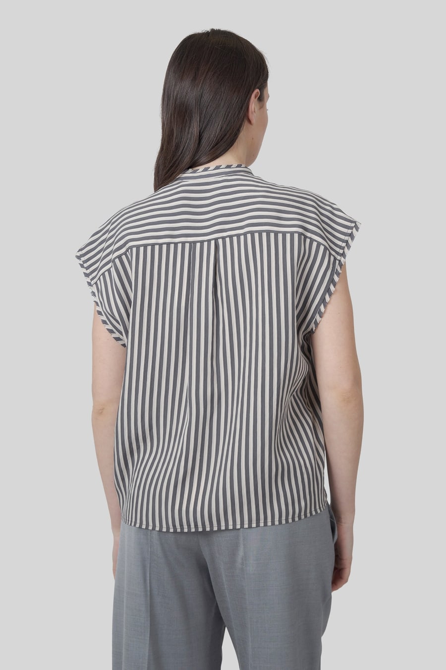 tela Tela Camicia Samba Grigio Donna, view 5