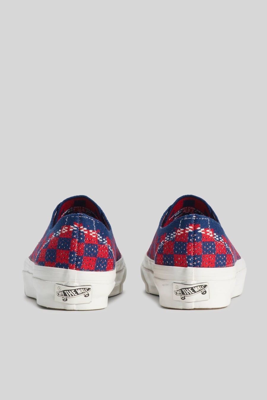vans "off the wall" Vans "off The Wall" Sneaker Premium Authentic Checkerboard Rosso/blu Donna, view 4
