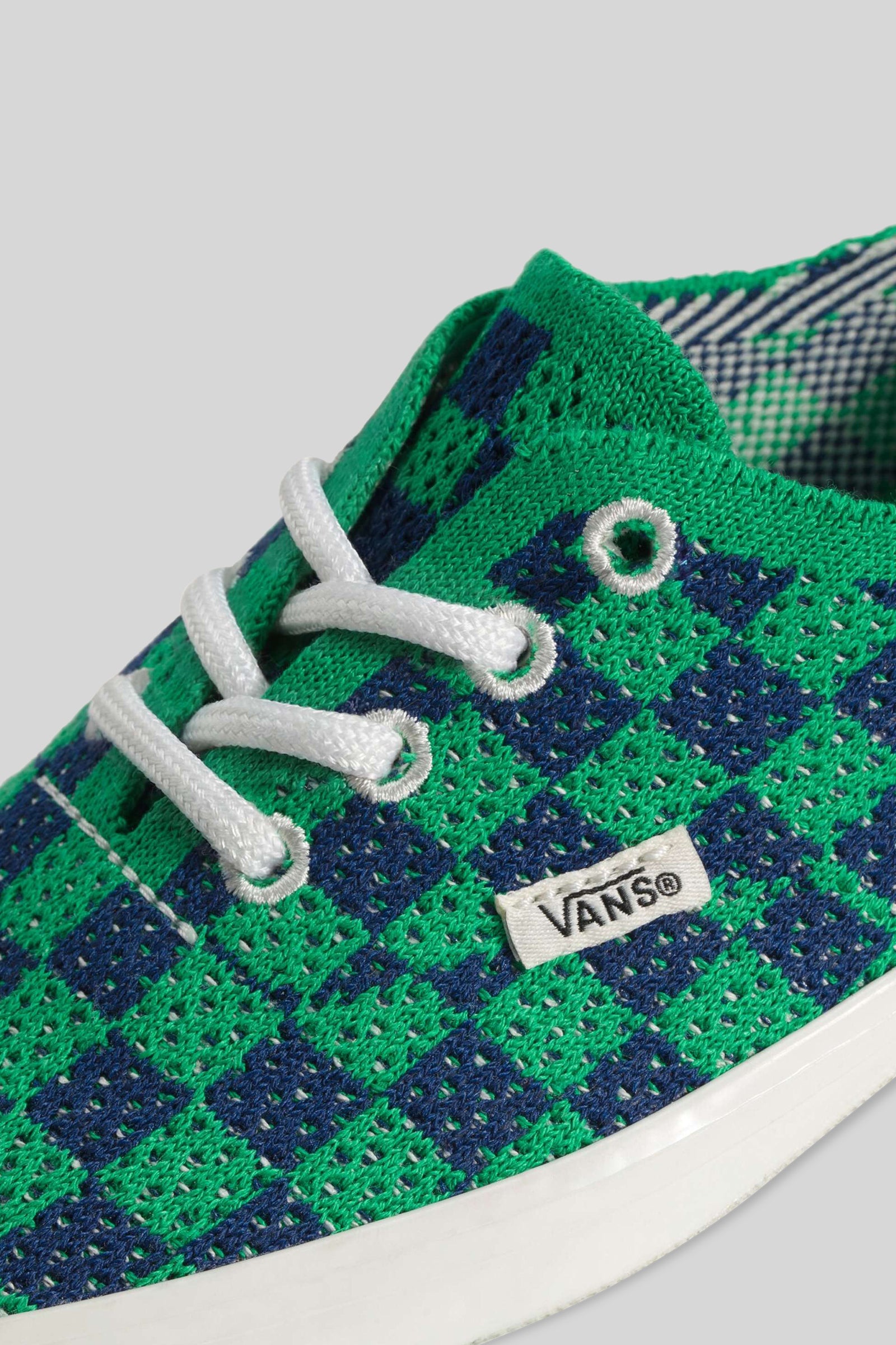 vans "off the wall" Vans "off The Wall" Sneaker Premium Authentic Checkerboard Blu/verde Unisex, view 2