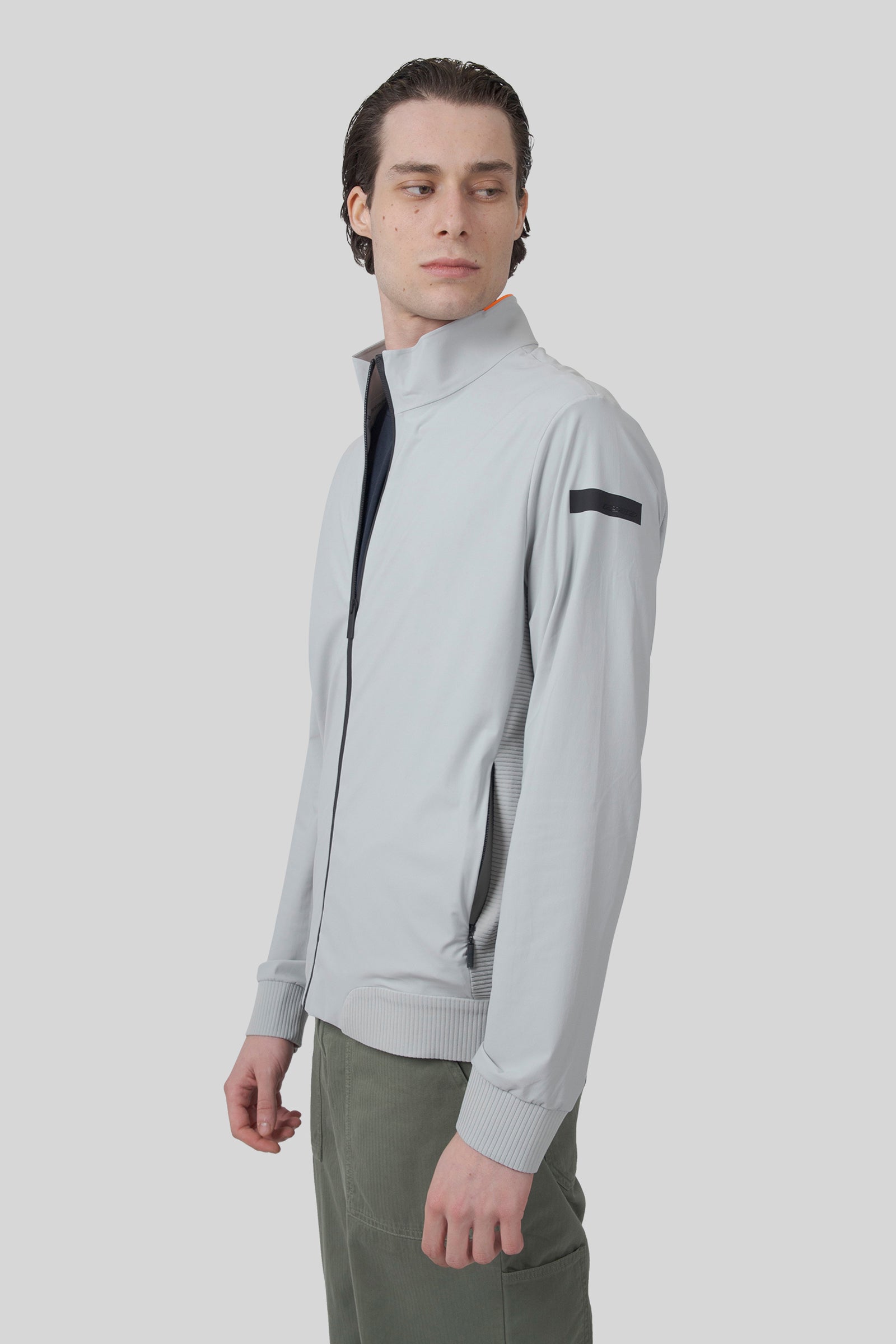 rrd Rrd Felpa Surflex Soft Touch Full Zip Grigio Chiaro Uomo