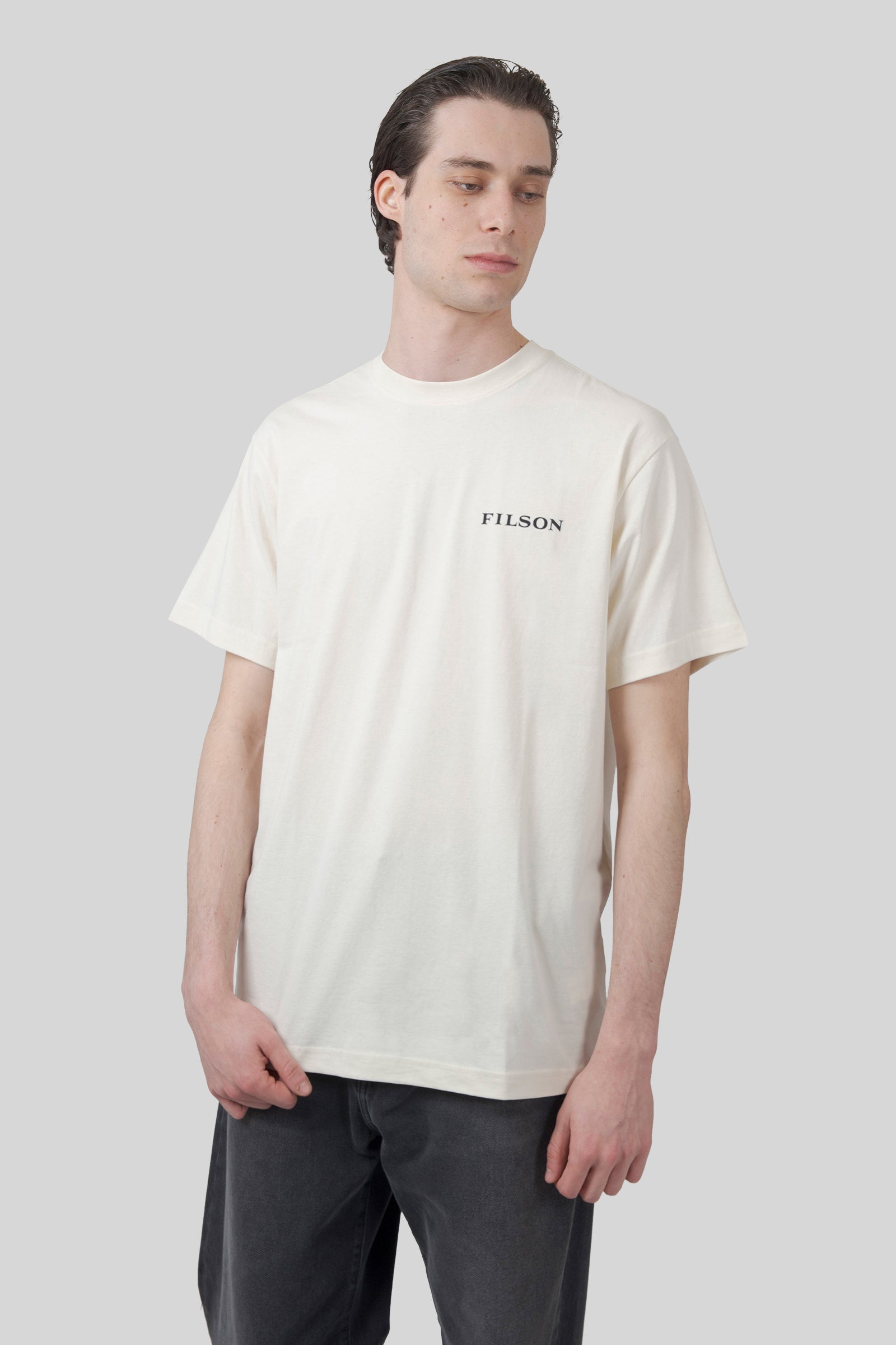filson Filson T-shirt Scenic Graphic Bianco Off Uomo