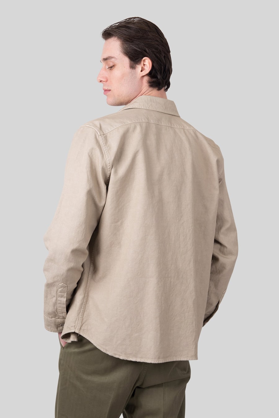 aspesi Aspesi Overshirt Utility Beige Uomo, view 5
