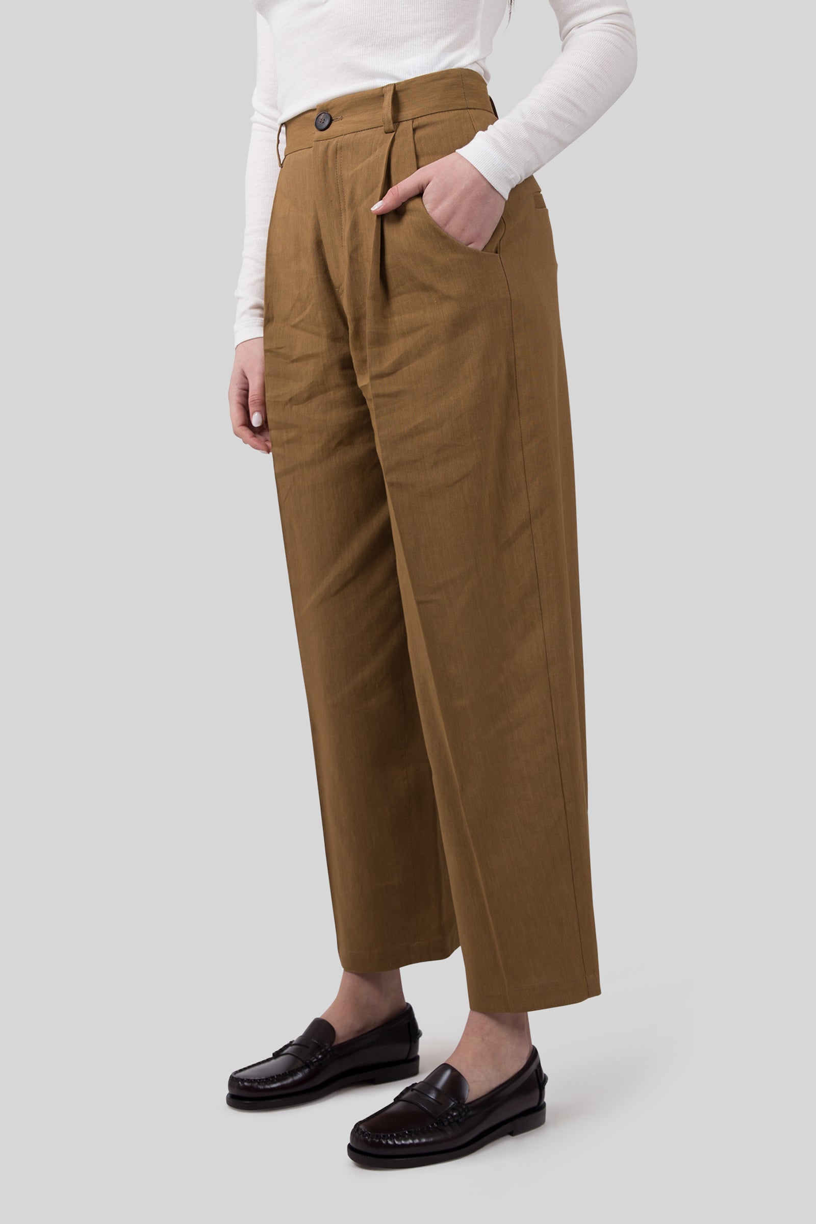 tela Tela Pantalone Ruben New Biscotto Donna, view 2