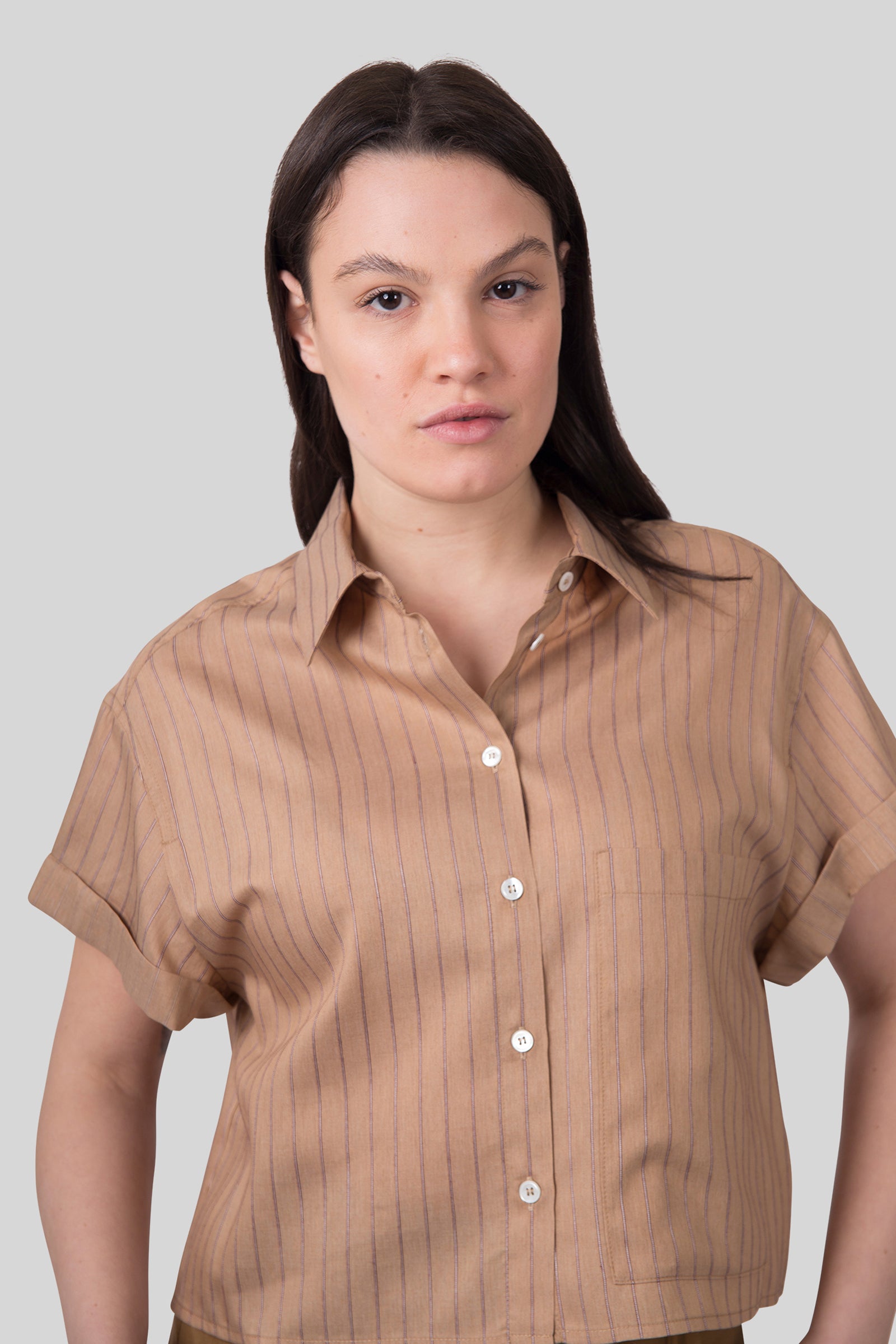 tela Tela Camicia Rocky Biscotto Donna