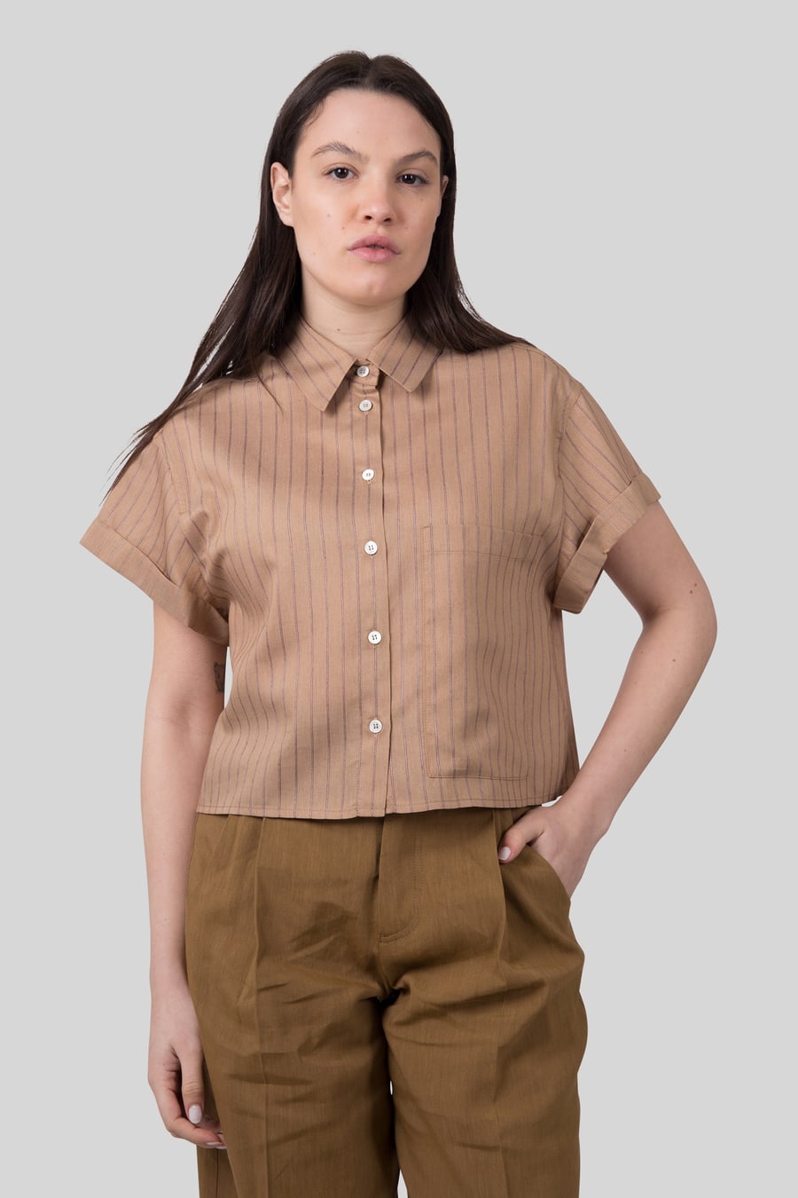 tela Tela Camicia Rocky Biscotto Donna, view 3