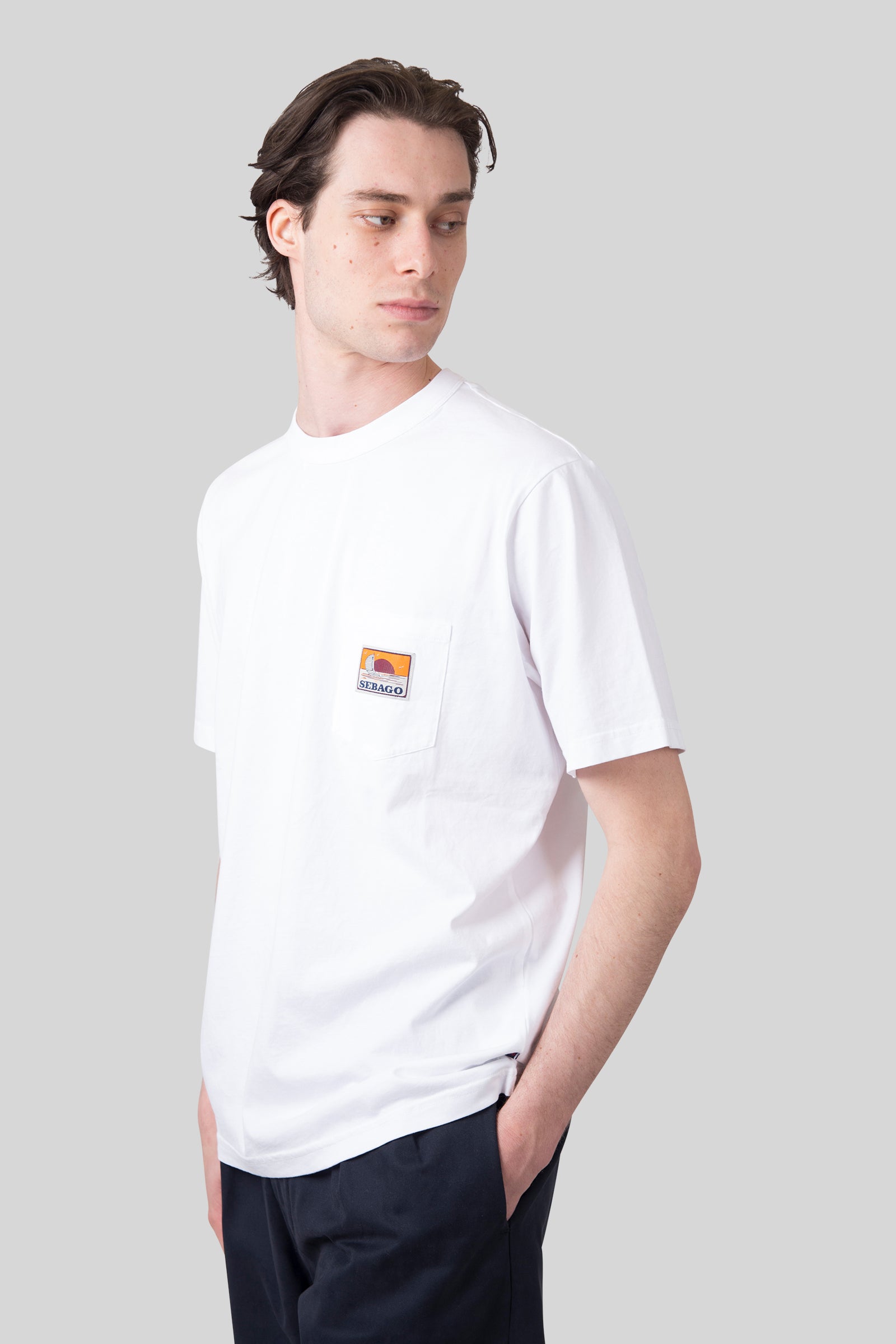 sebago Sebago T-shirt Rockycoast Bianco Uomo