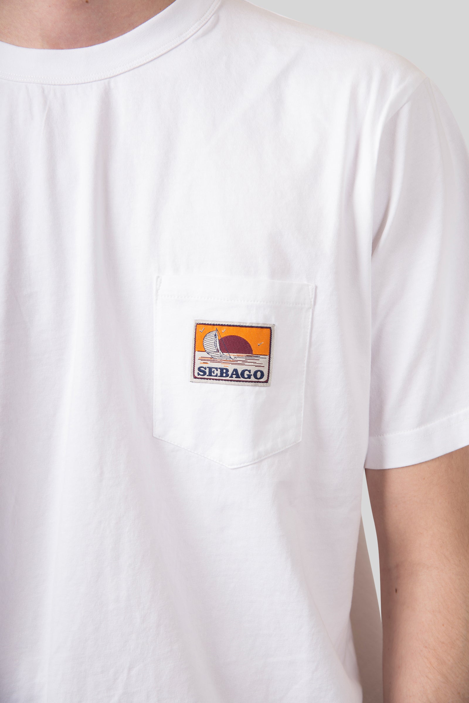sebago Sebago T-shirt Rockycoast Bianco Uomo, view 2