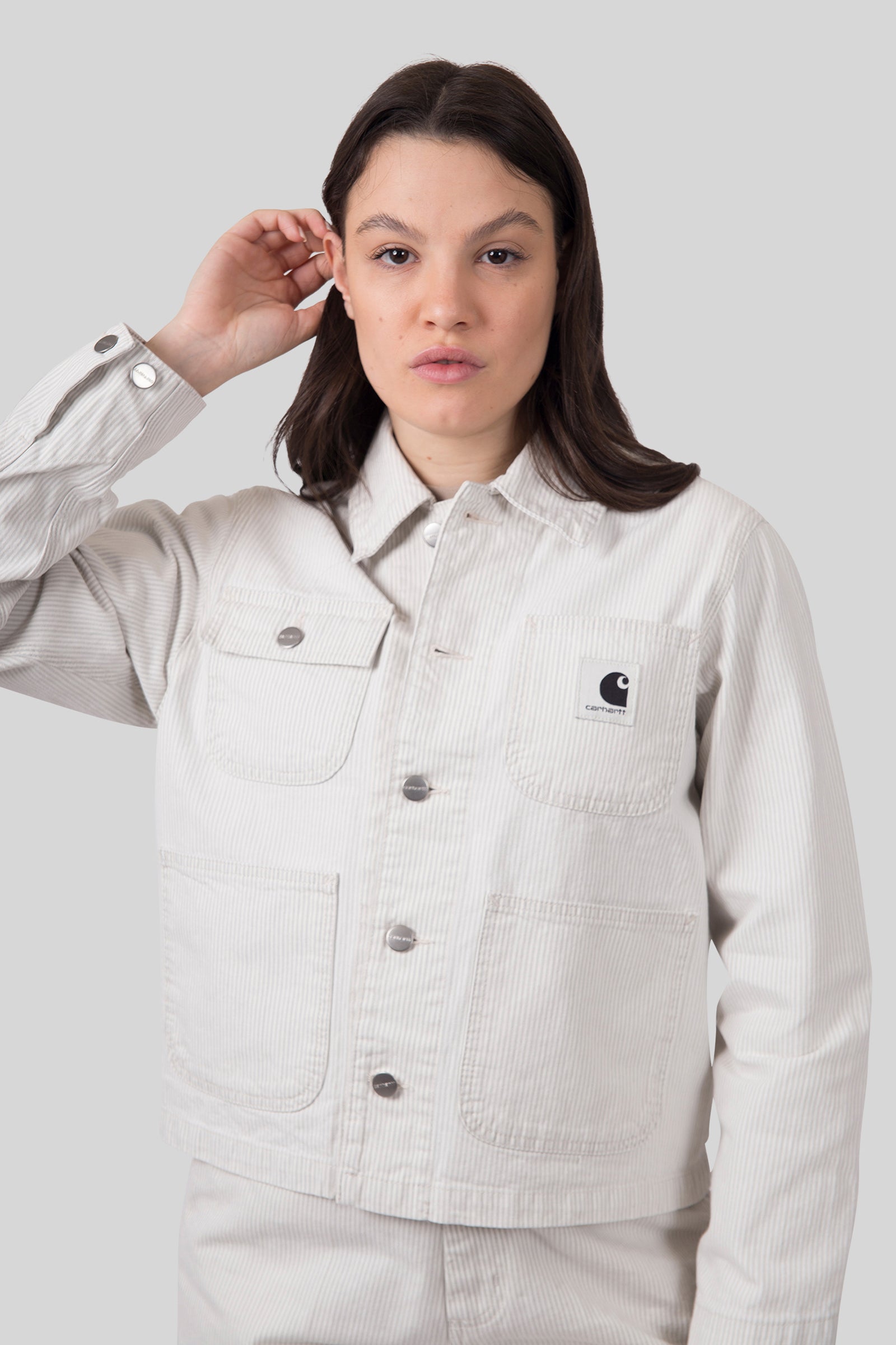 Carhartt WIP Carhartt Wip W' Mercer Chore Coat Bianco/beige Donna