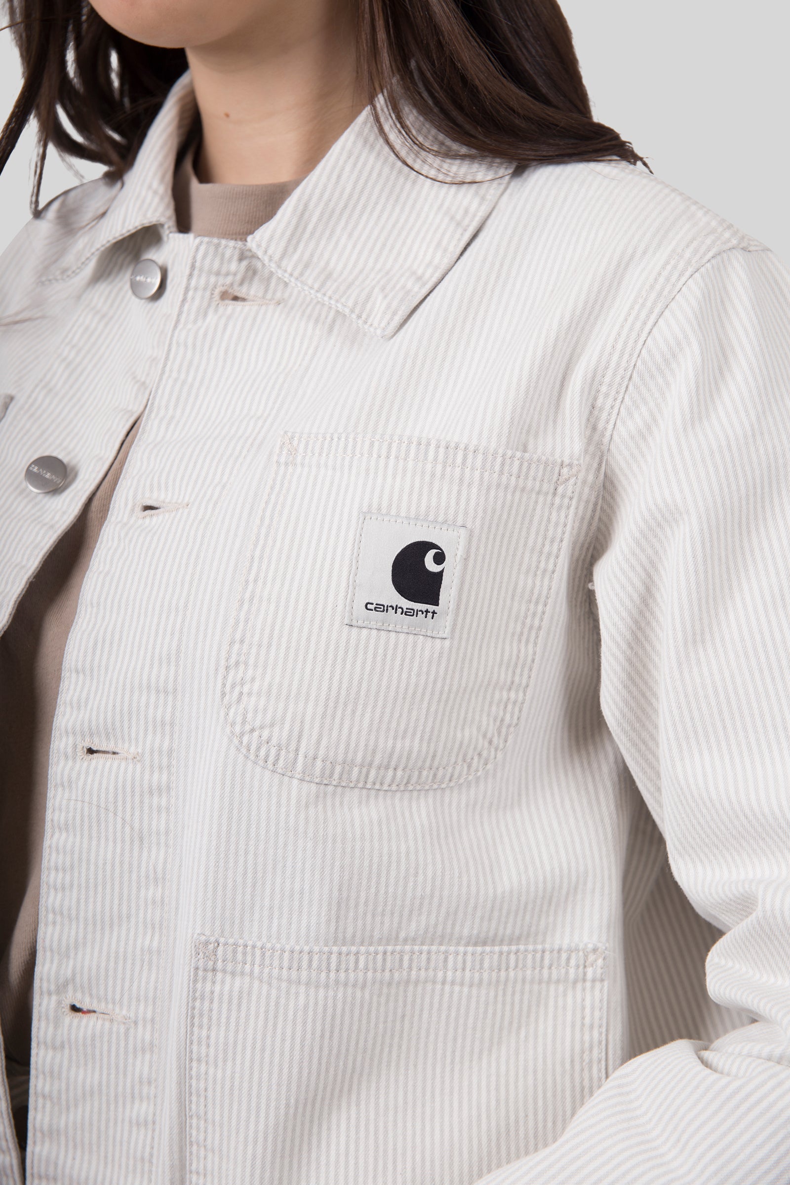 Carhartt WIP Carhartt Wip W' Mercer Chore Coat Bianco/beige Donna, view 2