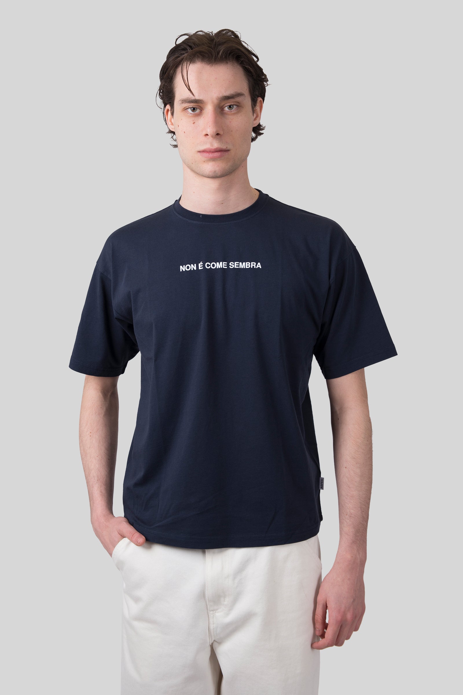aspesi Aspesi T-shirt "non è Come Sembra" Blu Navy Uomo