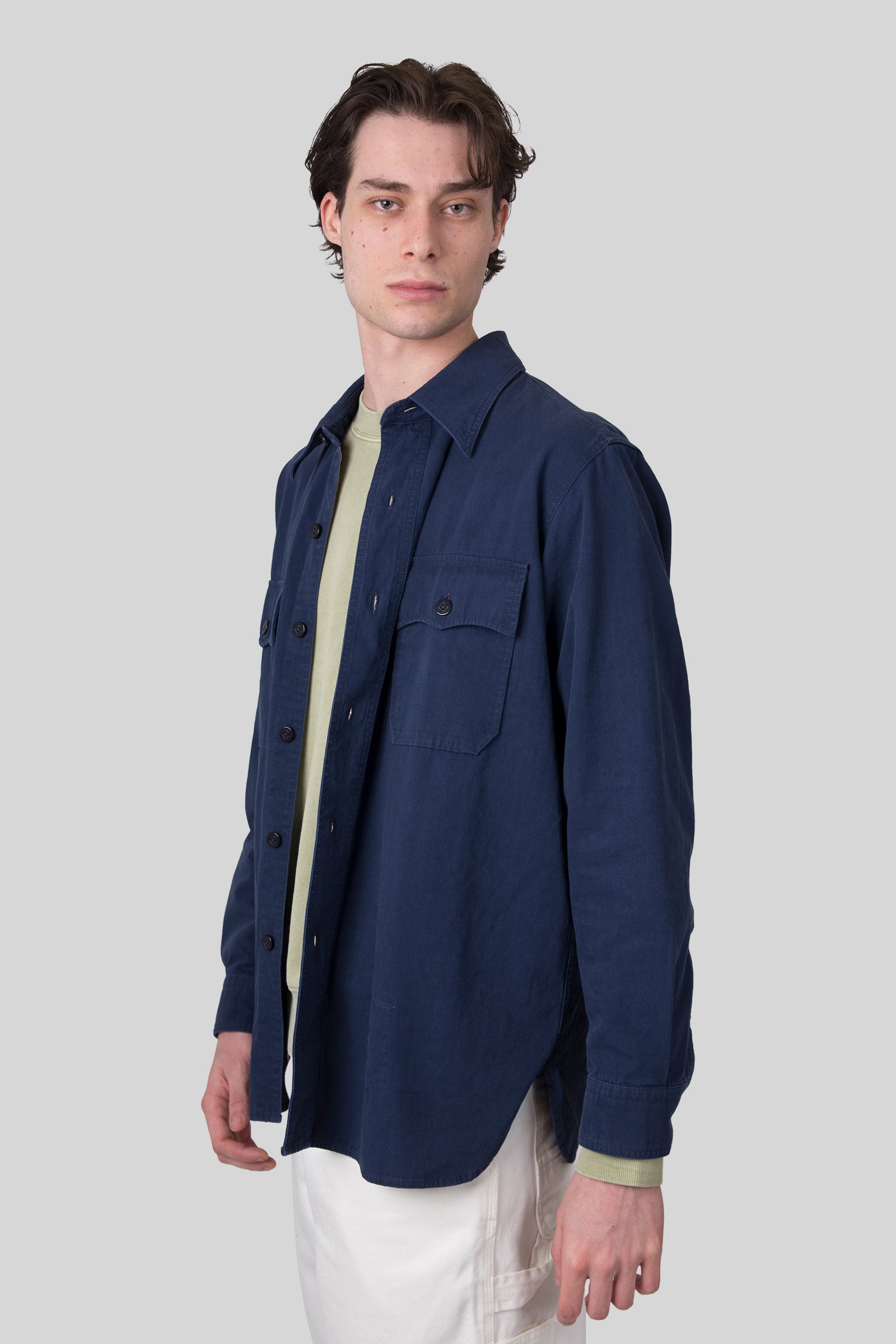 fortela Fortela Overshirt Manteco Cpo 2.0 Blu Uomo