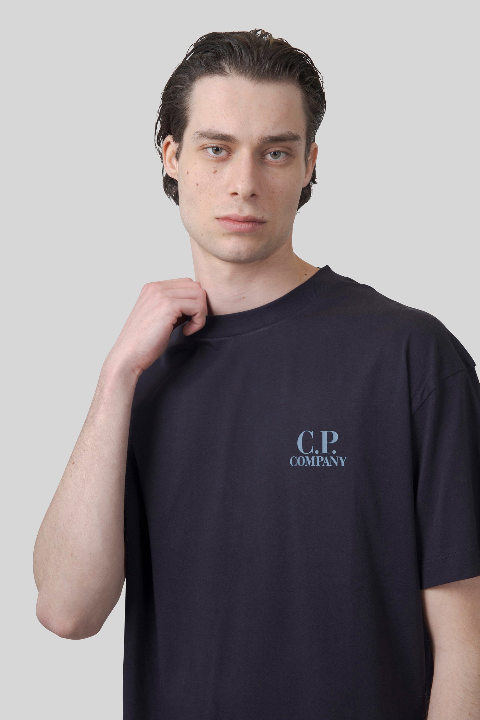 C.P. Company C.p. Company T-shirt 30/1 Jersey Printed Graphics Blu Uomo