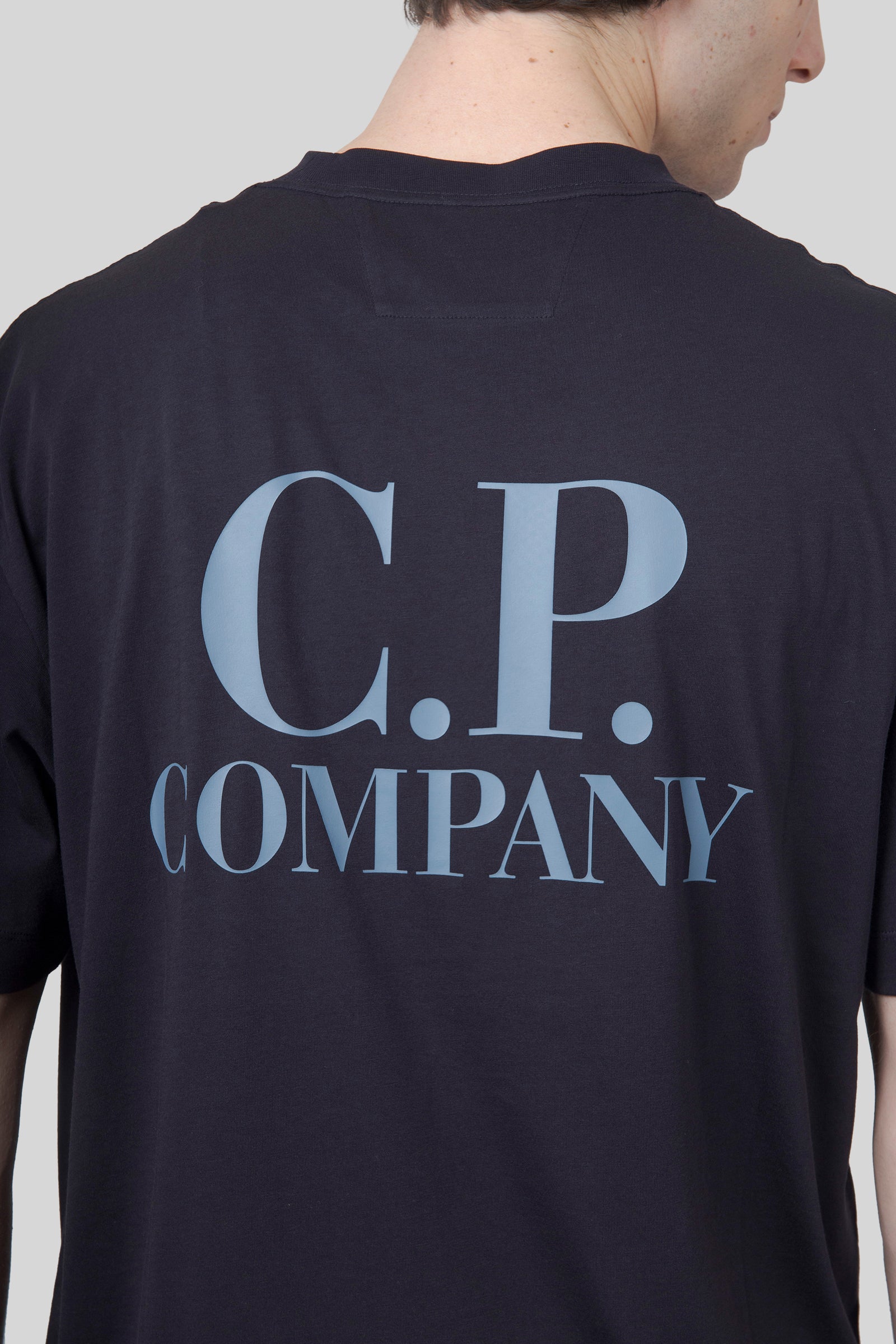 C.P. Company C.p. Company T-shirt 30/1 Jersey Printed Graphics Blu Uomo, view 2