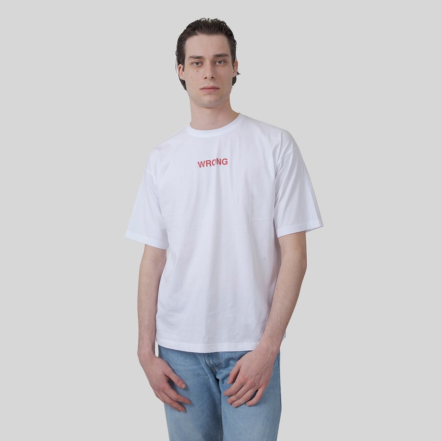 aspesi Aspesi T-shirt Wrong Bianco Uomo, view 6