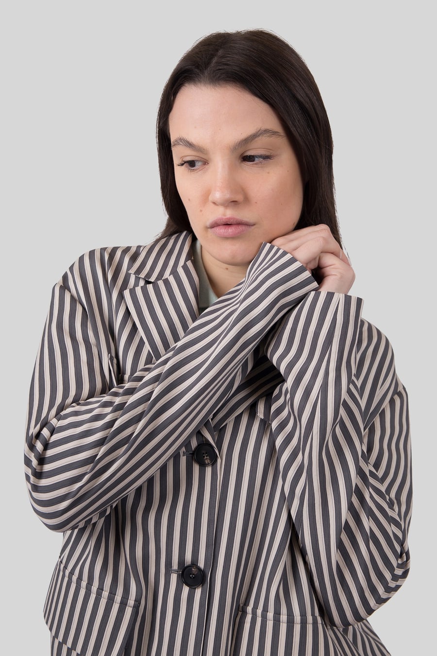 tela Tela Giacca Tangeri Grigio Donna, view 7