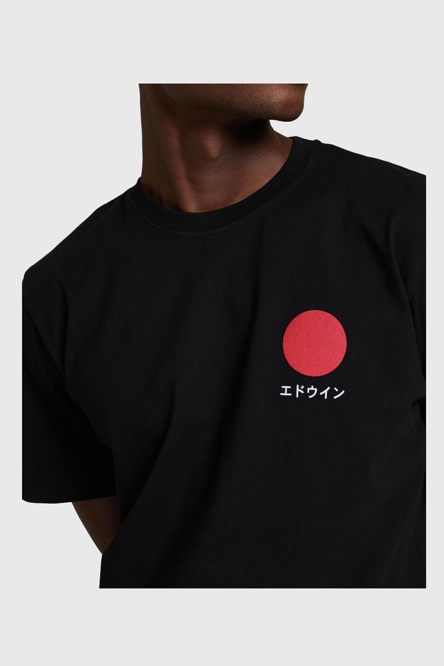 edwin Edwin T-shirt Japanese Sun Nero Uomo, view 2