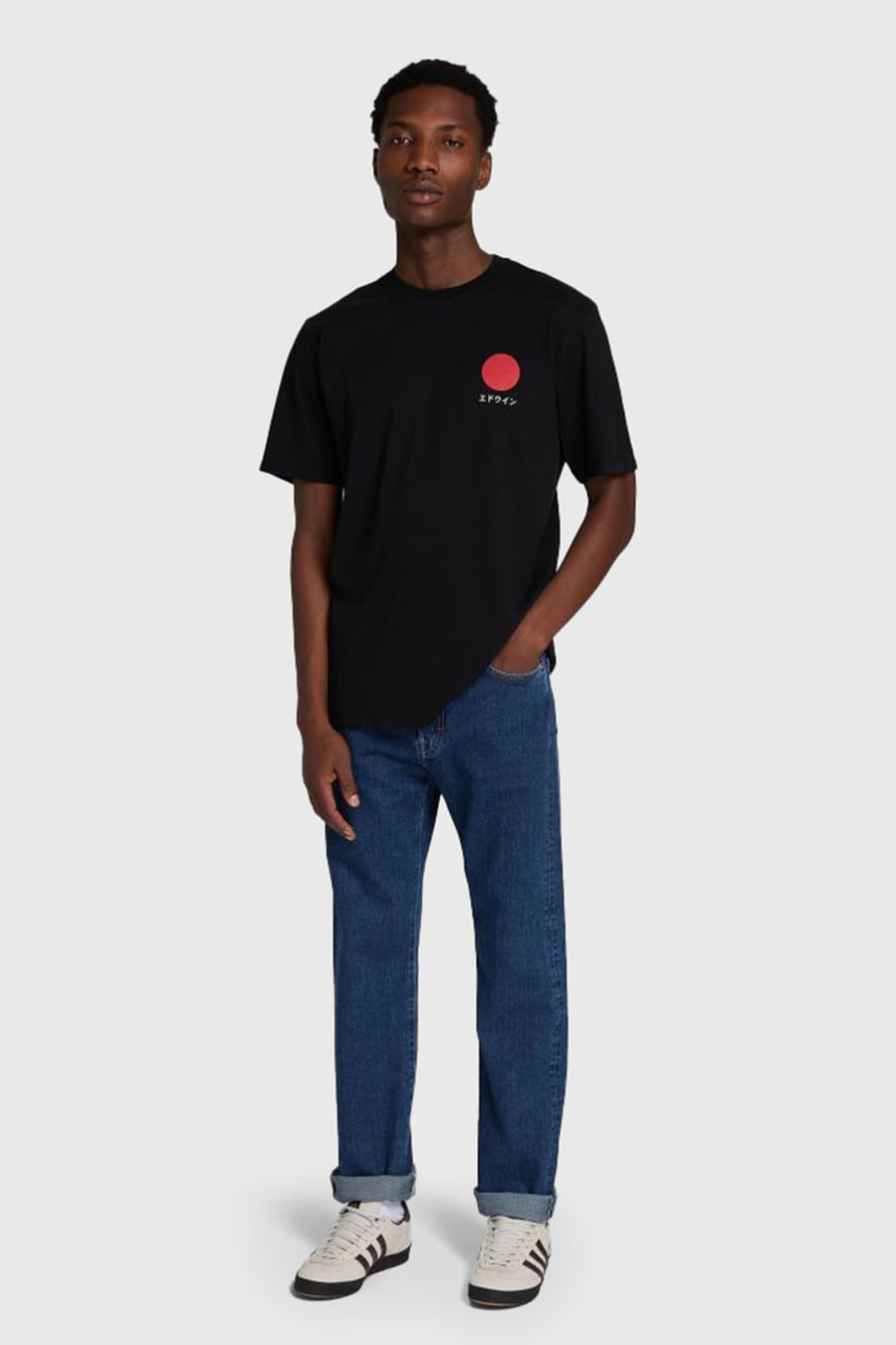 edwin Edwin T-shirt Japanese Sun Nero Uomo, view 3