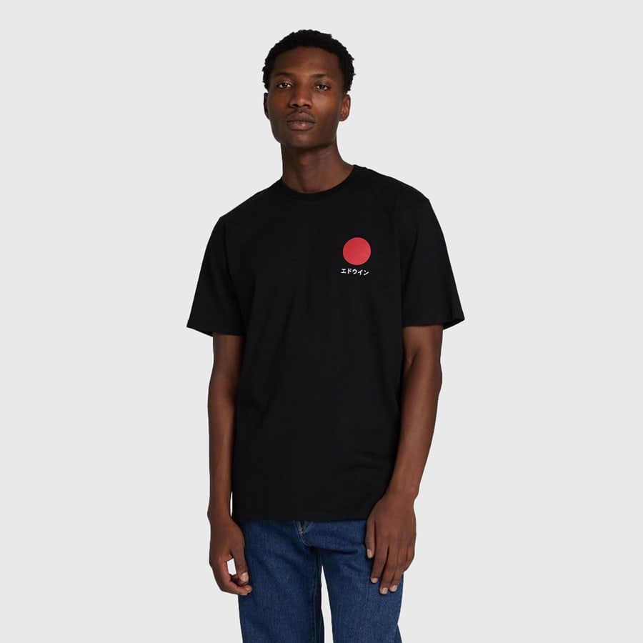edwin Edwin T-shirt Japanese Sun Nero Uomo, view 8
